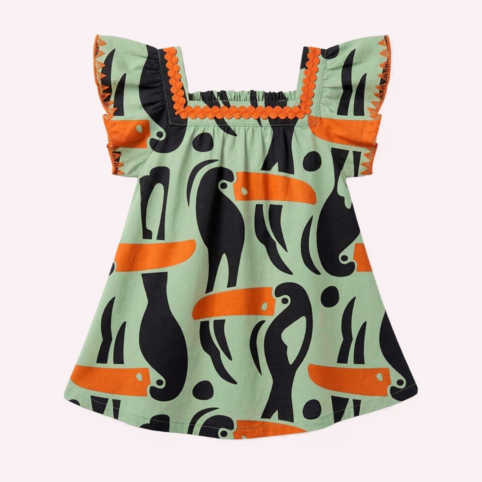 Infantil - Vestido Menina Tucanos Nanai