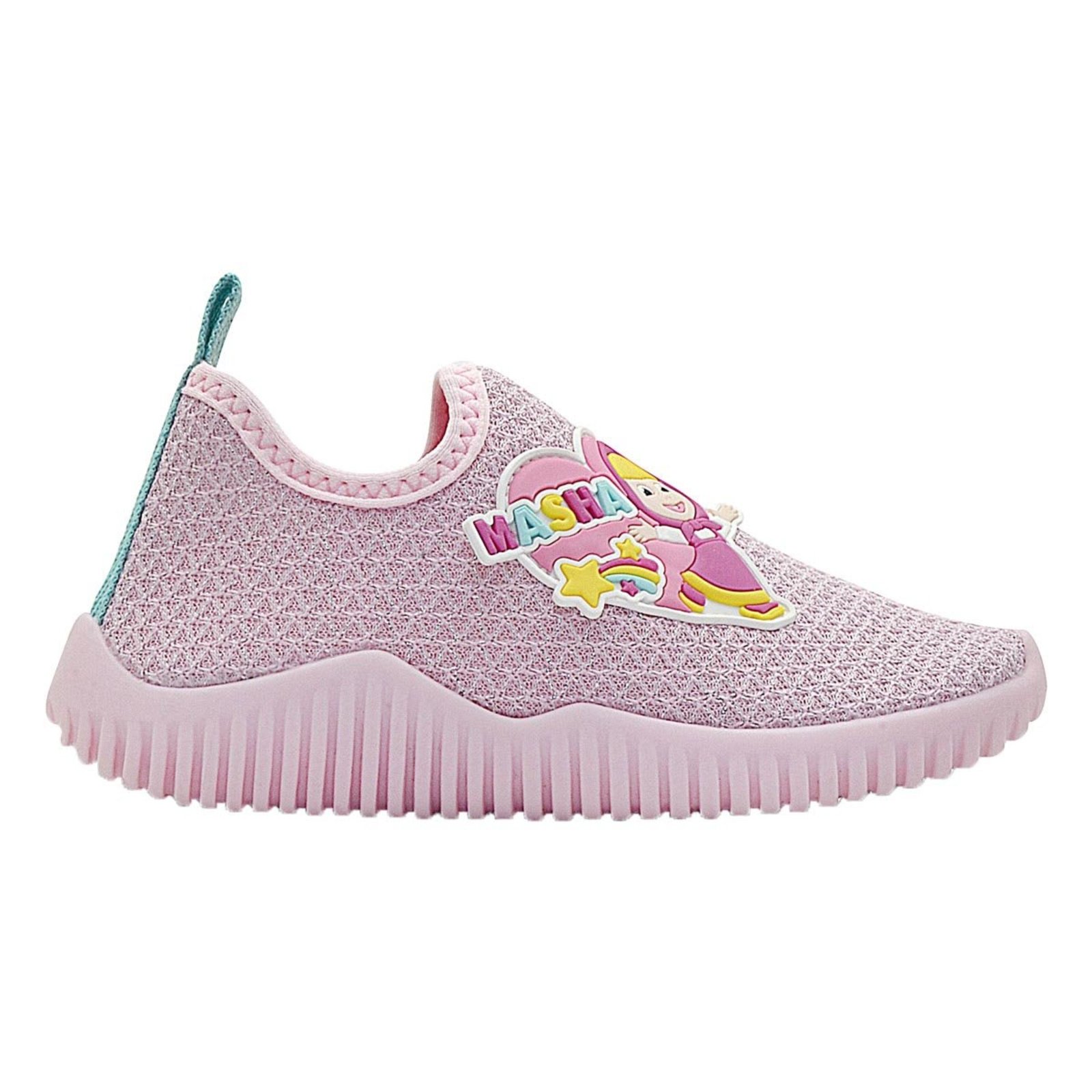 Infantil - Tênis Menina Pé com Pé Desenho Animado Masha Casual Confortável Moda Escolar Rosa
