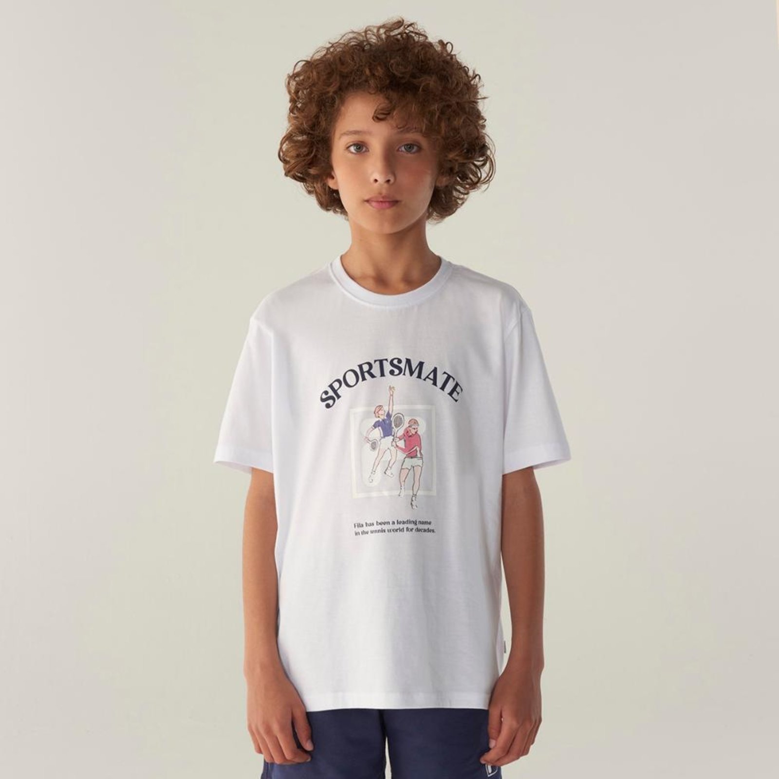 Vista 2 Camiseta Fila Regular Sportmate Tennis Club Juvenil incolor Fila incolor