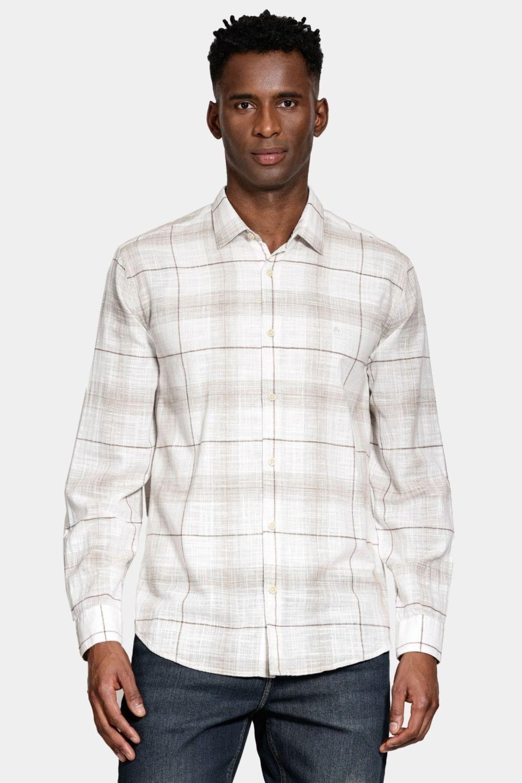 Camisa Aramis Manga Longa Regular Algodão Xadrez