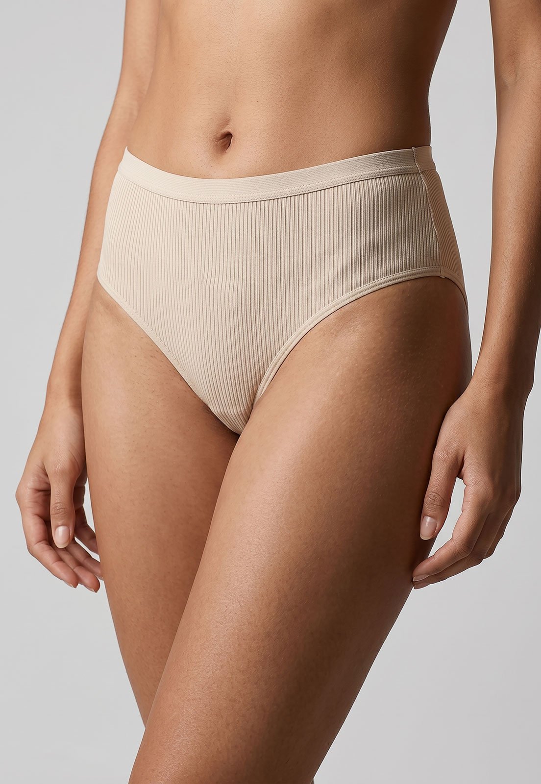 Calcinha Liz Biquini Cintura Média Off-White