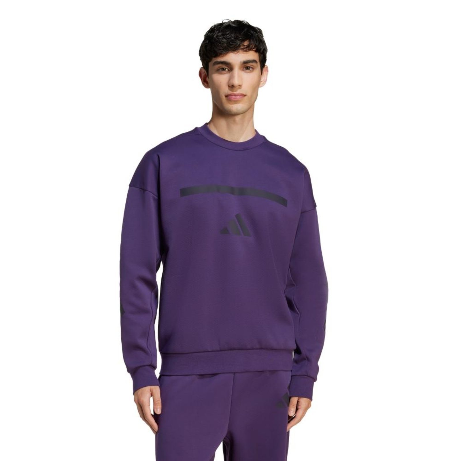 Moletom New adidas Z.N.E. adidas Sportswear Roxo