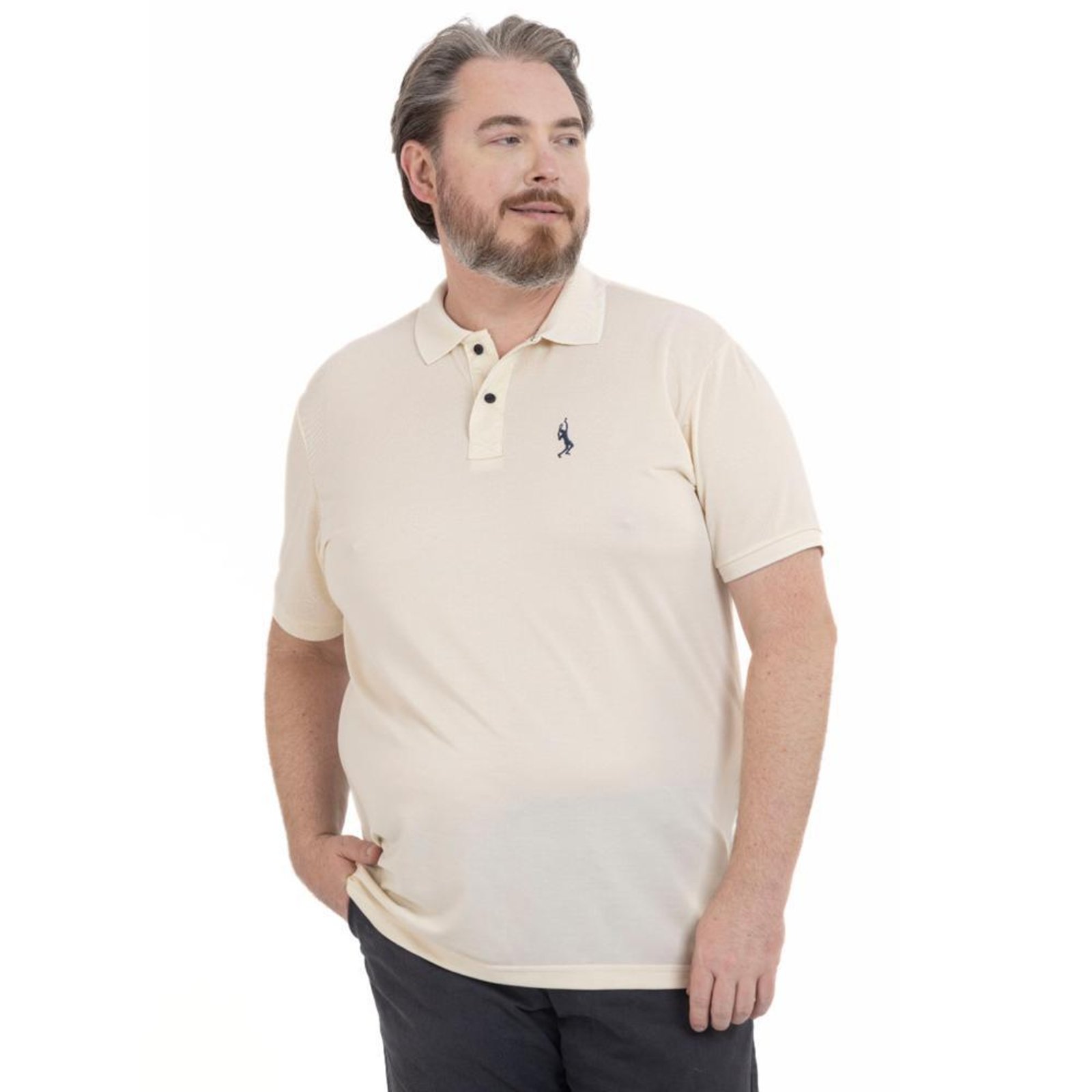 Camisa Polo Plus Masculina Piquet Conforto