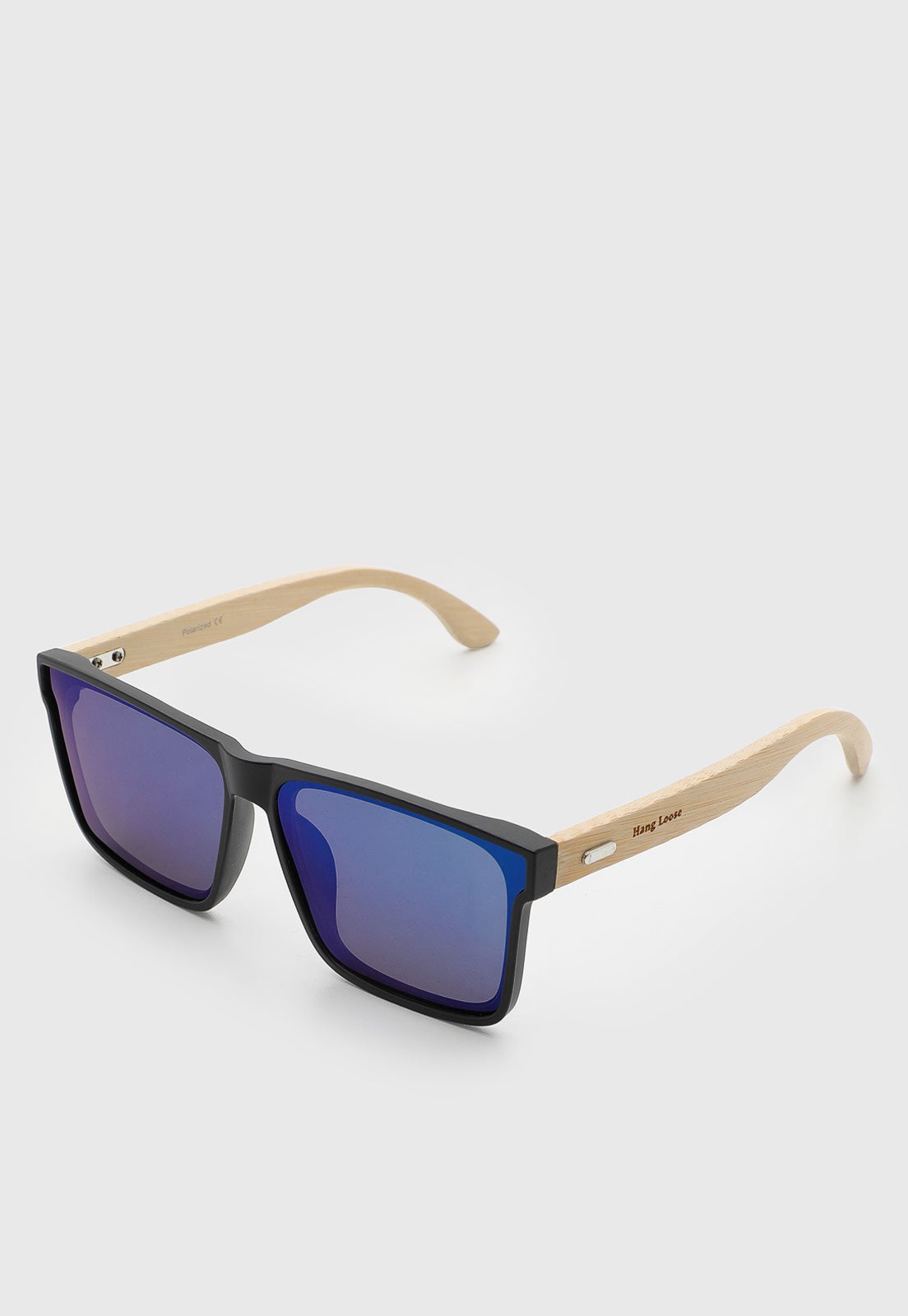 Óculos de Sol Hang Loose Polarized Quadrado Preto