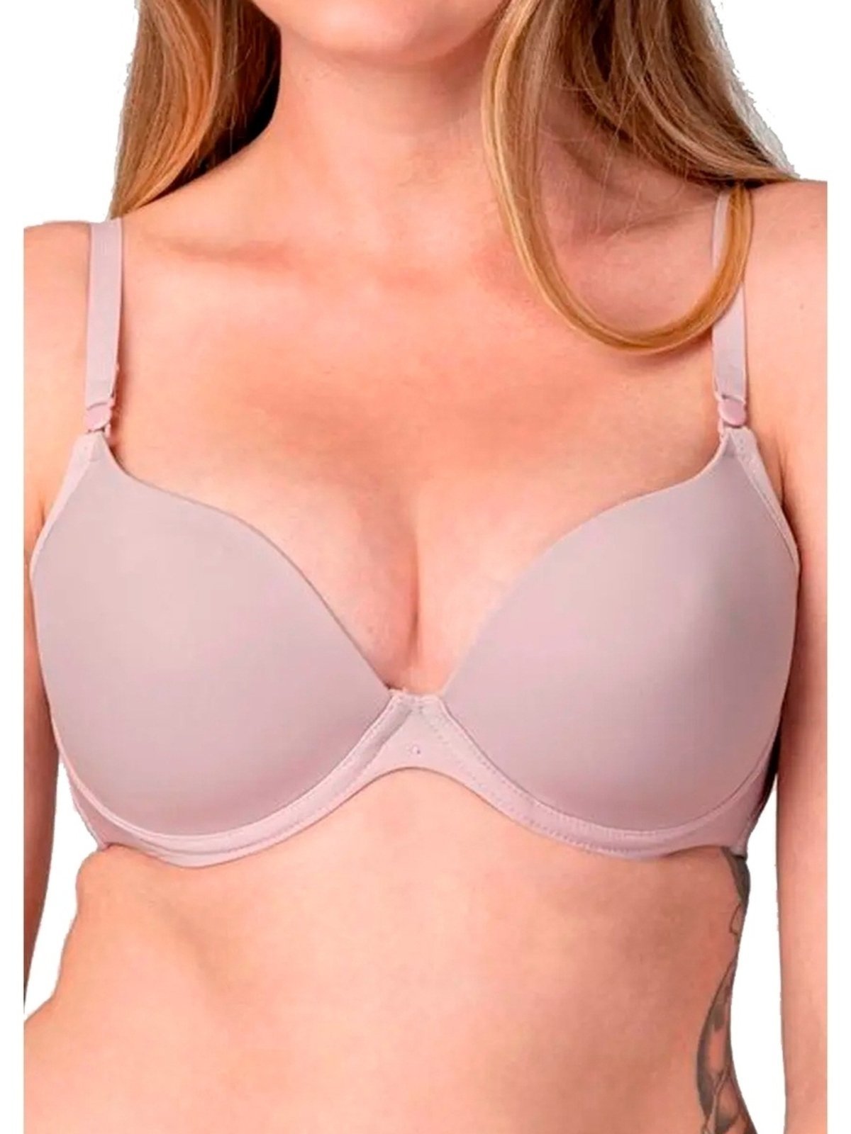 Vista 3 Kit com 3 Sutiãs com Aro e Bojo Push Up Liz 51690 Taça B bege Liz bege