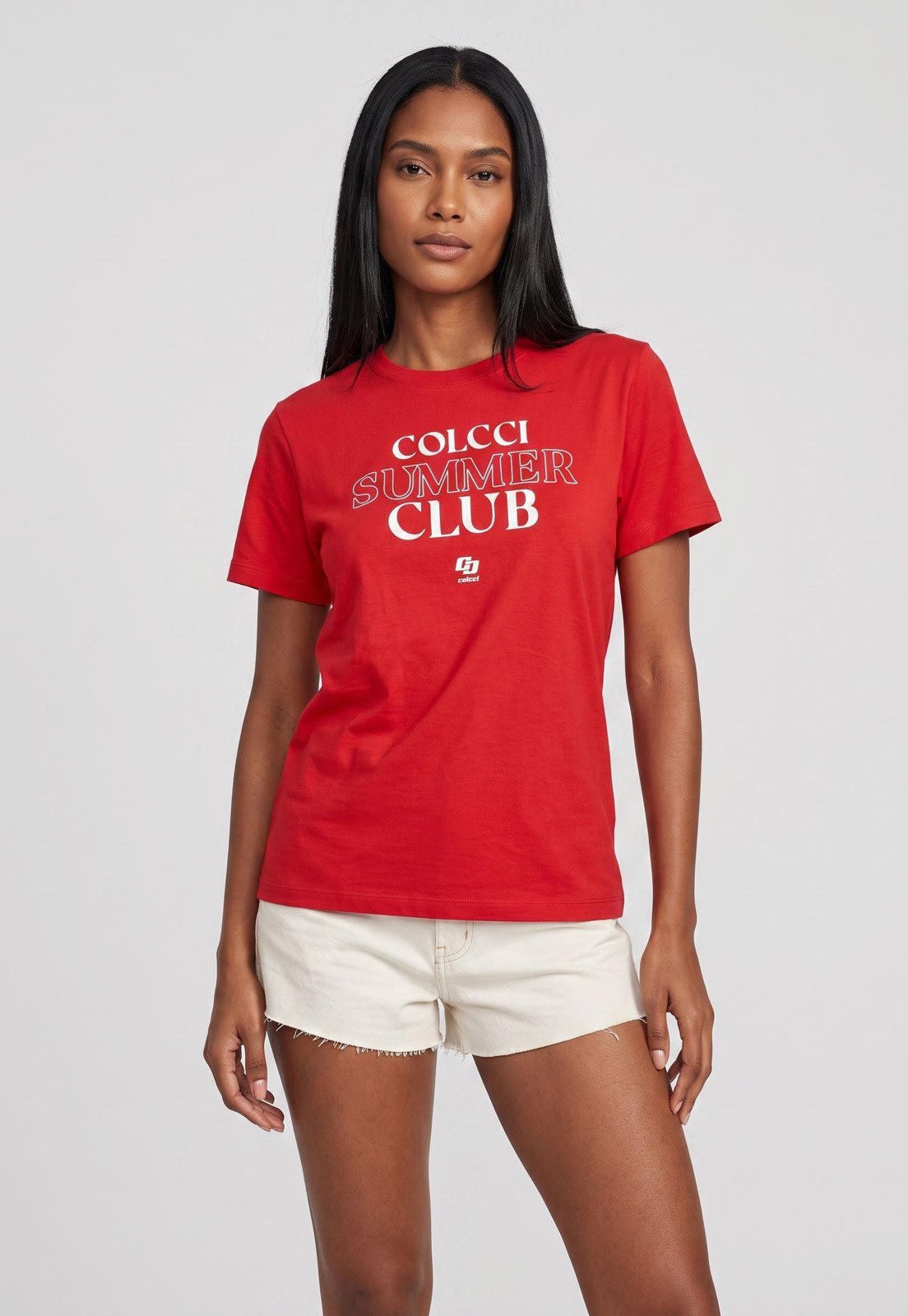 Camiseta Feminina Colcci Summer Vermelha