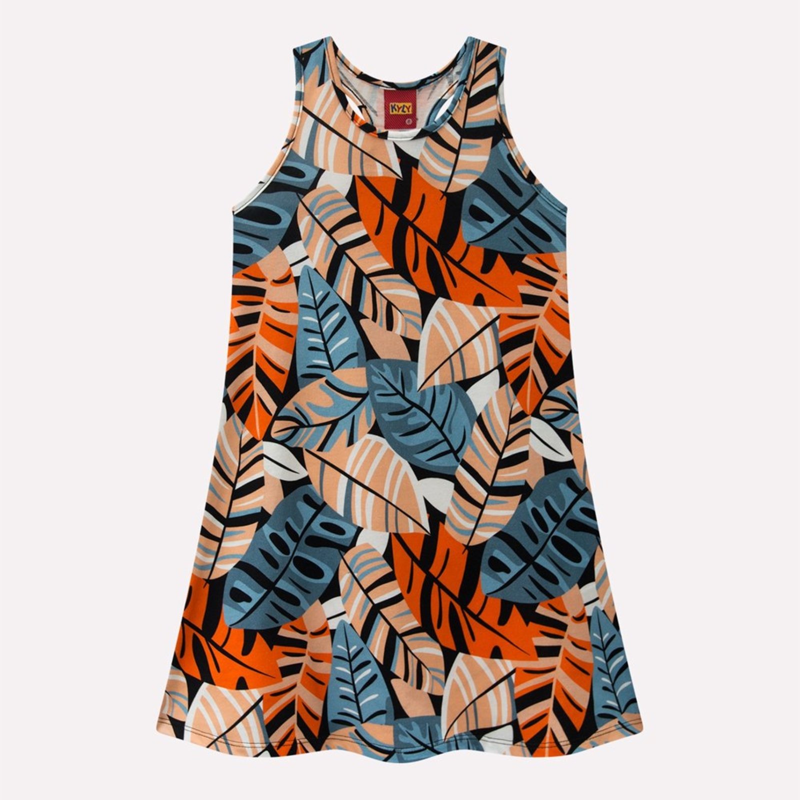 Infantil - Vestido Menina Folhagem Kyly