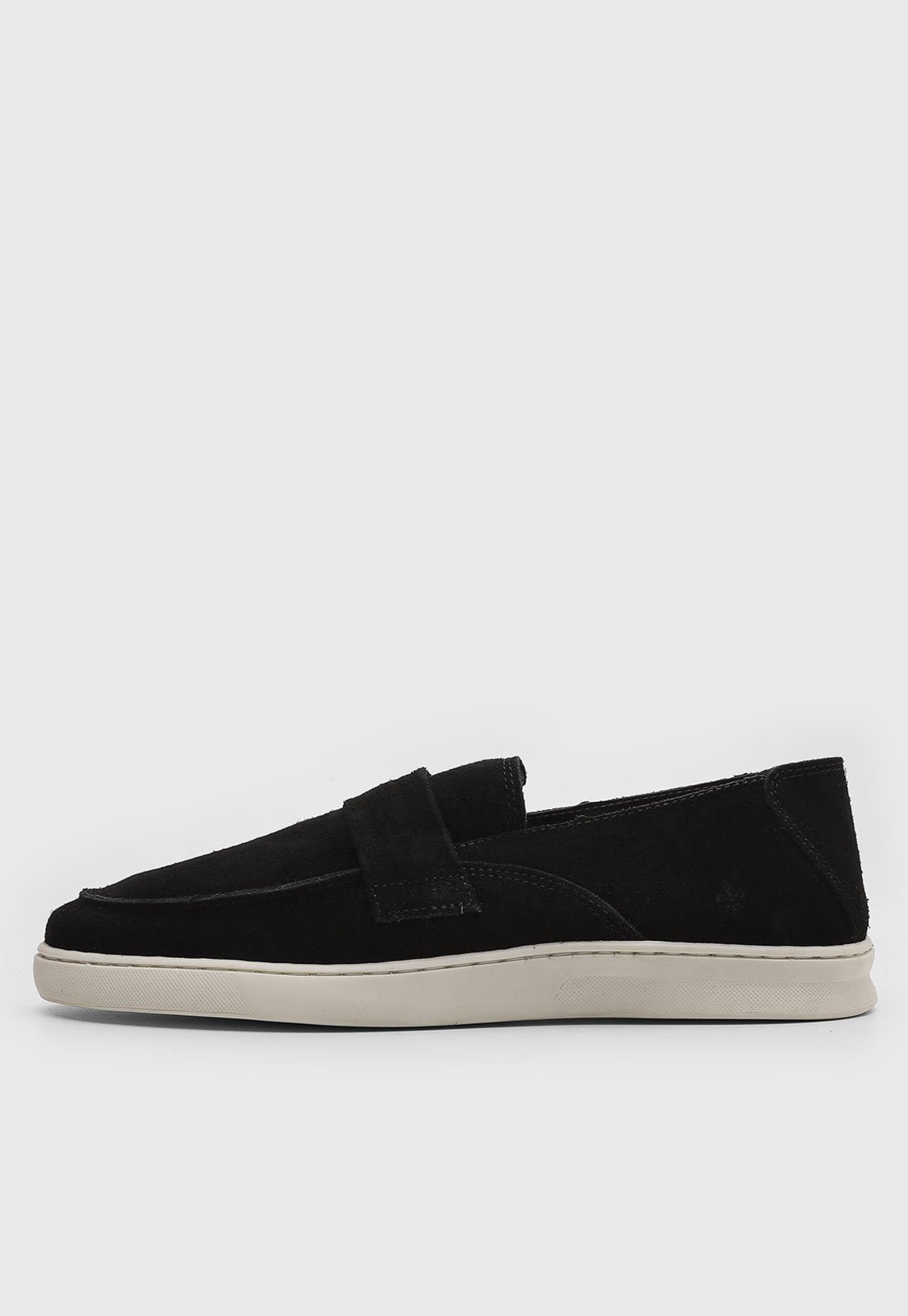 Mocassim de Couro Masculino Dudalina Preto
