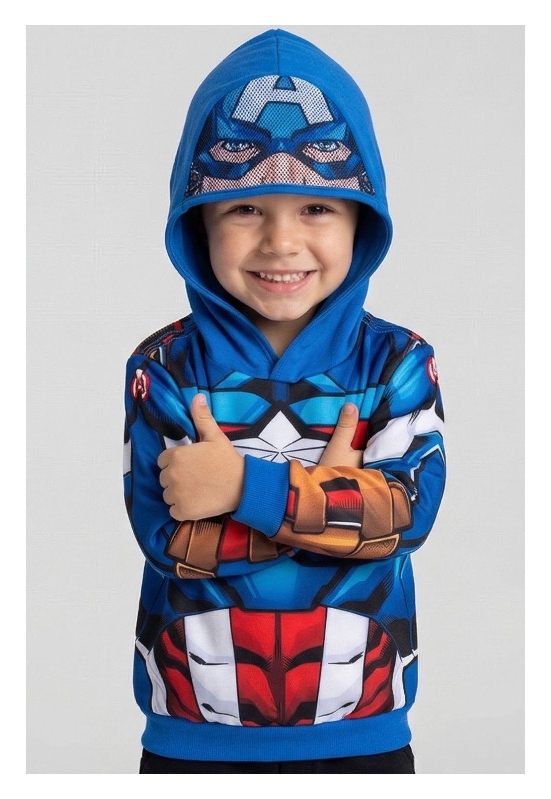 Infantil - Casaco Marvel Masculino Capitão América