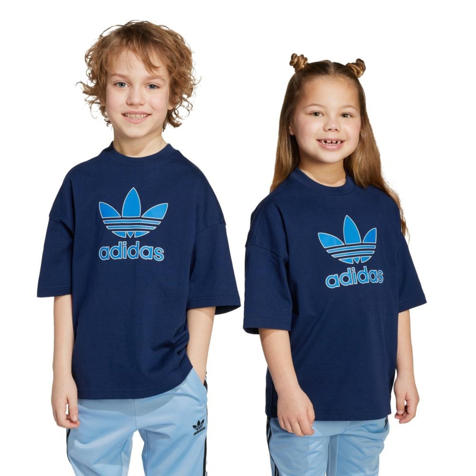 Infantil - Camiseta Trefoil adidas Originals Azul