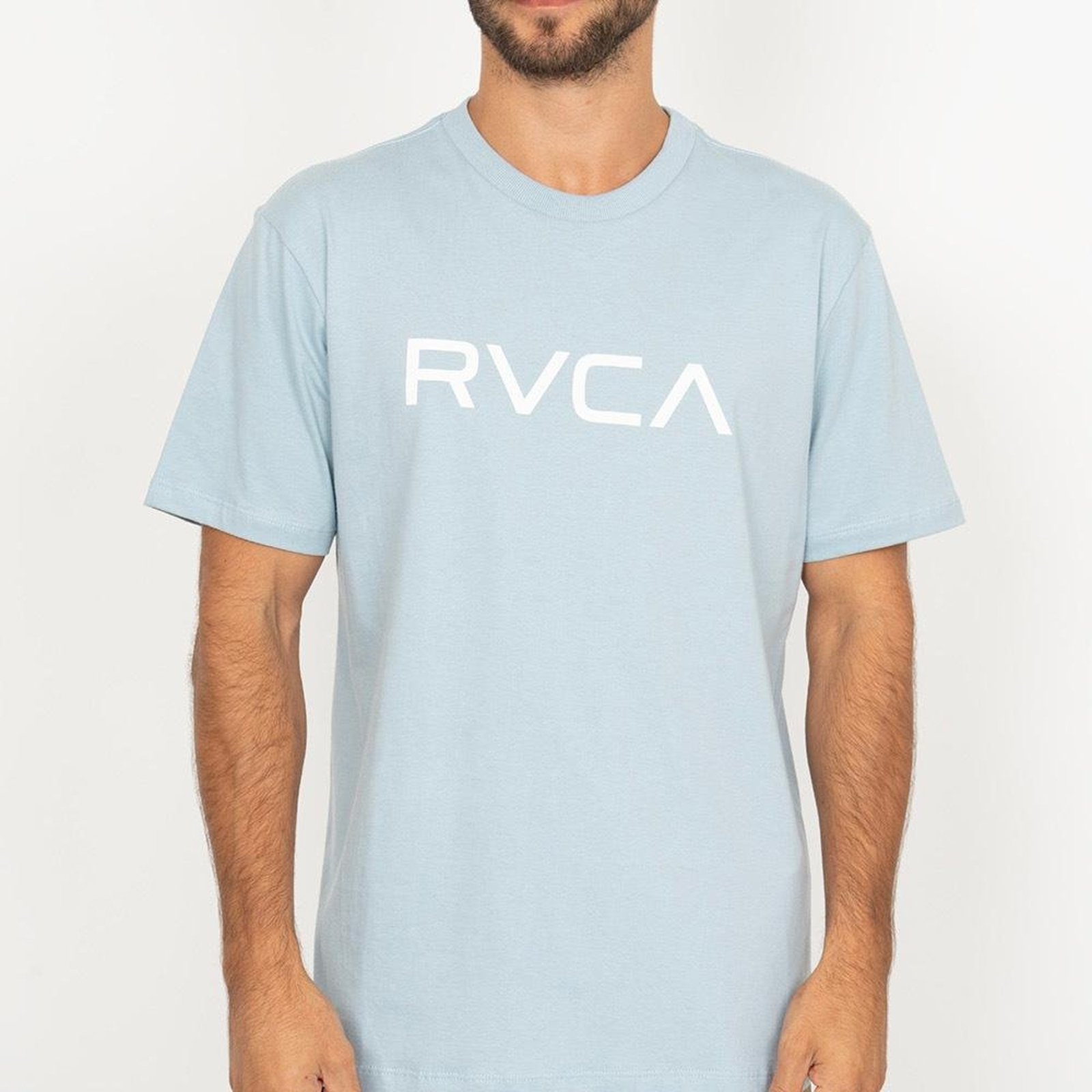 Camiseta RVCA Big RVCA WT26 Masculina Azul Claro