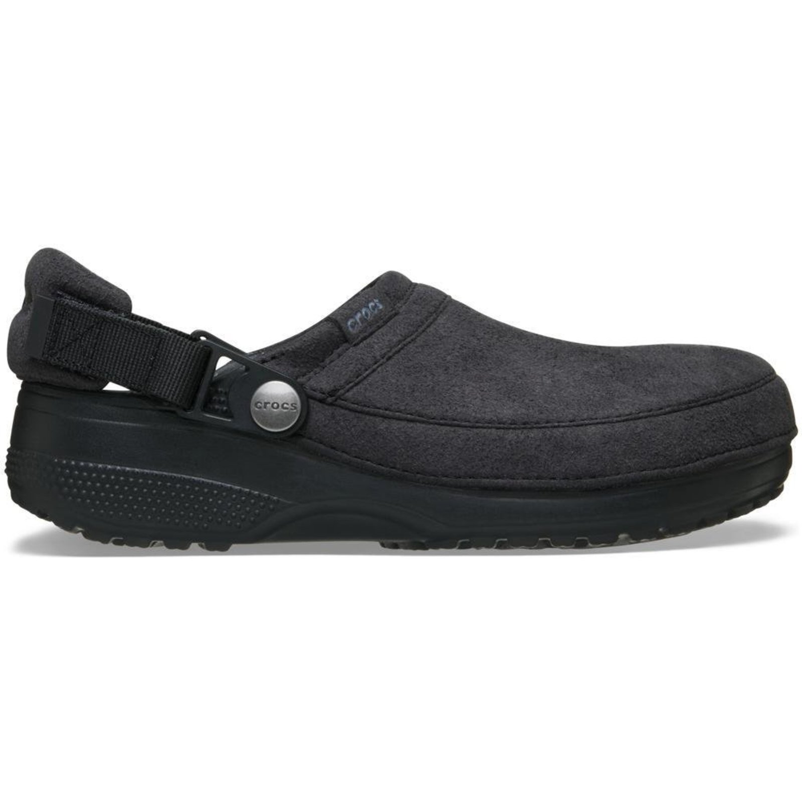 Sandália Crocs Classic Crafted Vegan Suede Clog Black Preto