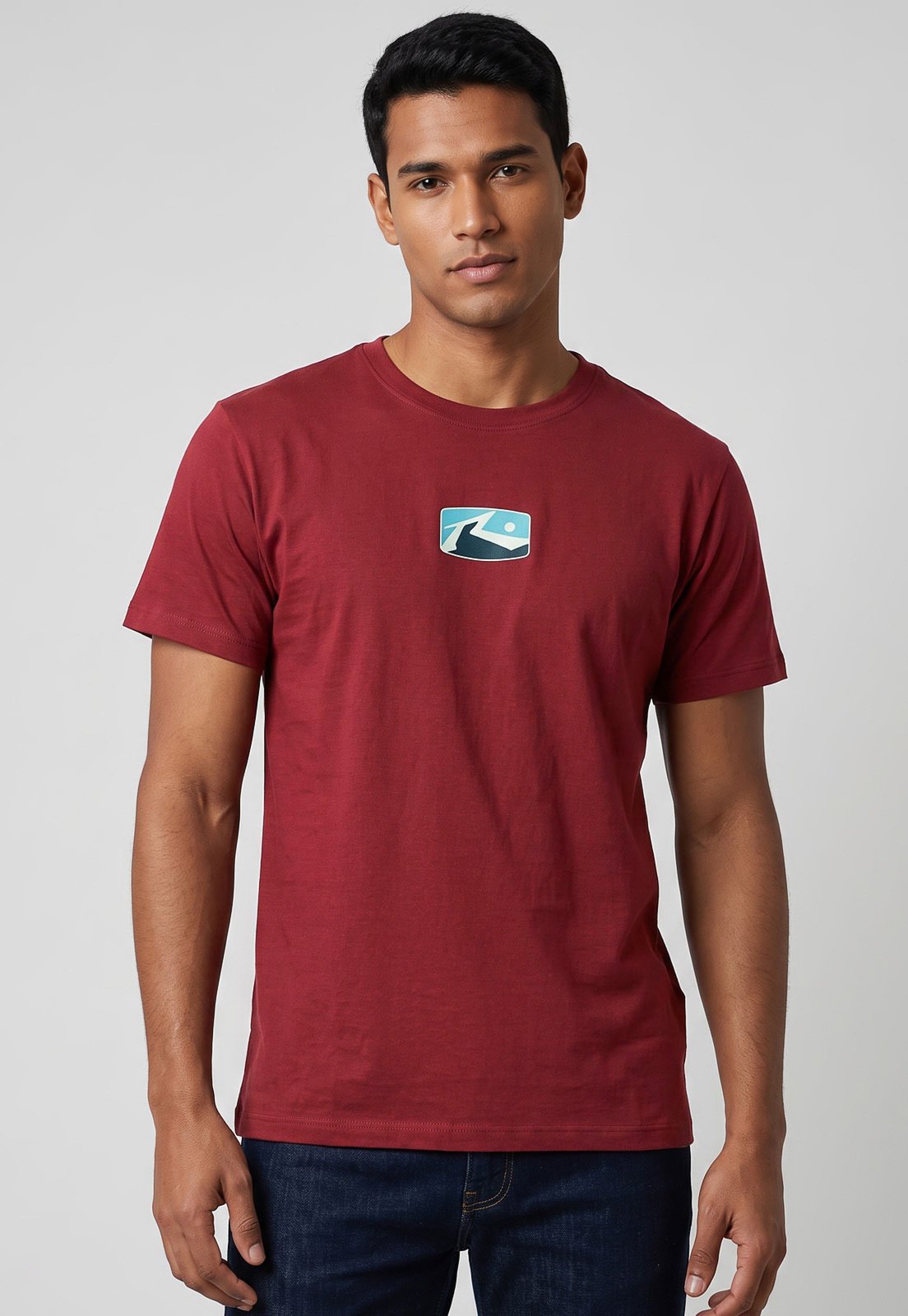 Camiseta Masculina Rusty Silk Color Box Vermelha