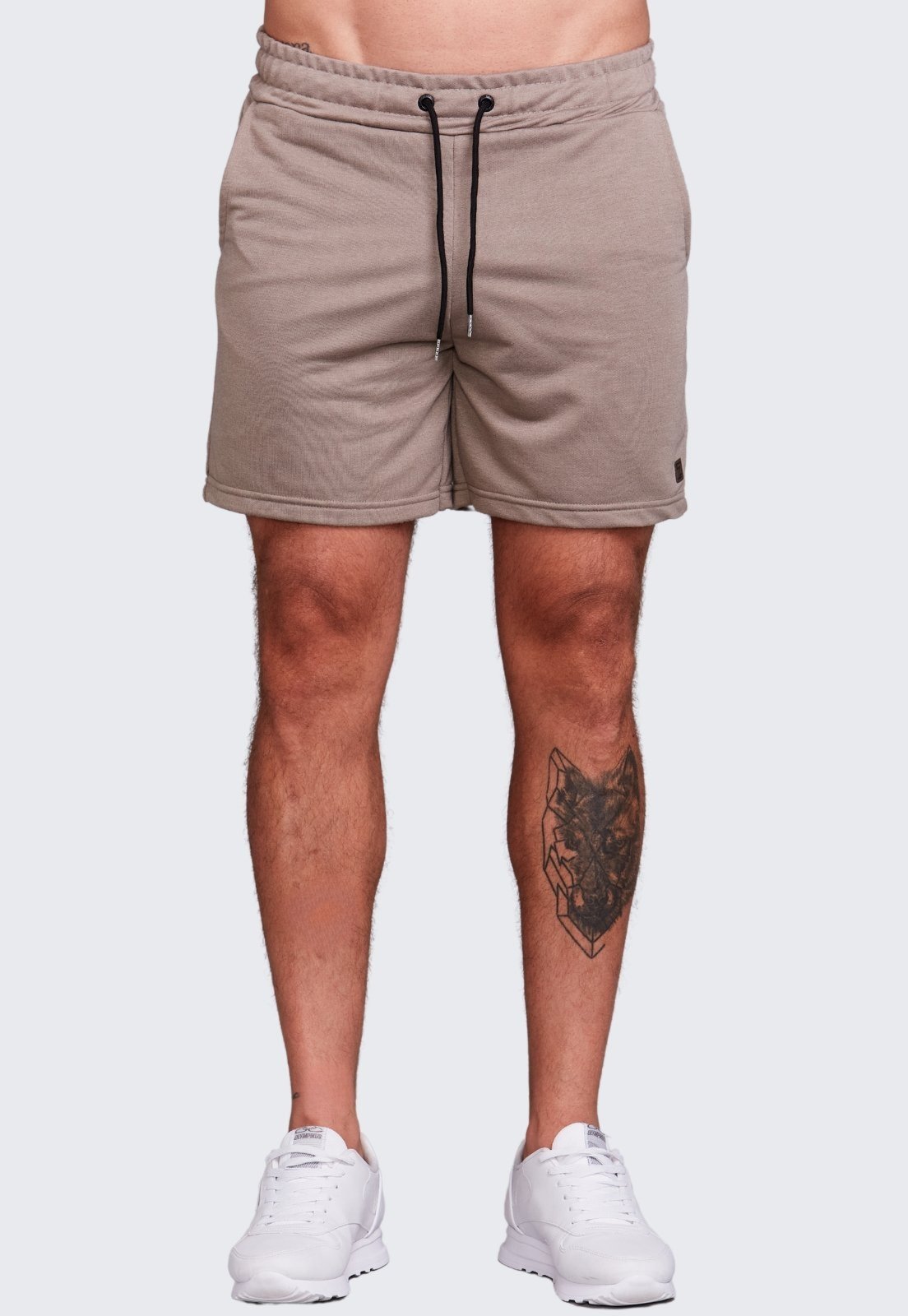 Shorts Masculino Moletinho Ajustável Casual Daze Modas Chumbo