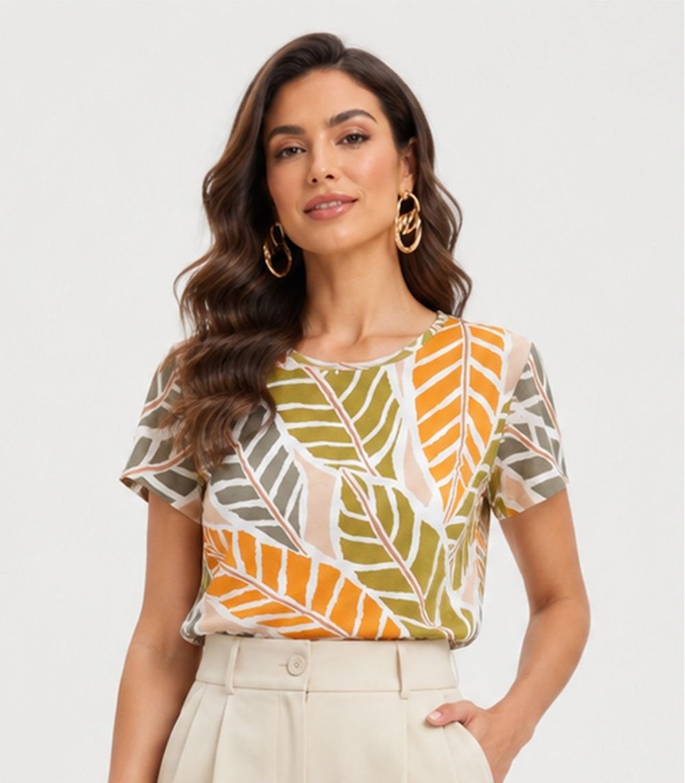Blusa Feminina Estampada Infinita Cor Roxo