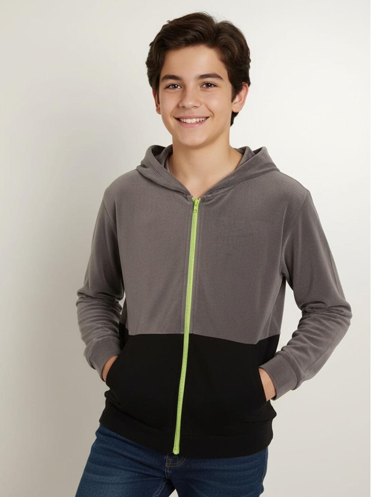 Infantil - Jaqueta Fleece Juvenil Para Menino - CHUMBO