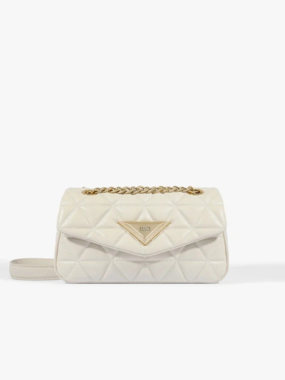 Bolsa Schutz Tiracolo 944 Branca Sugar White