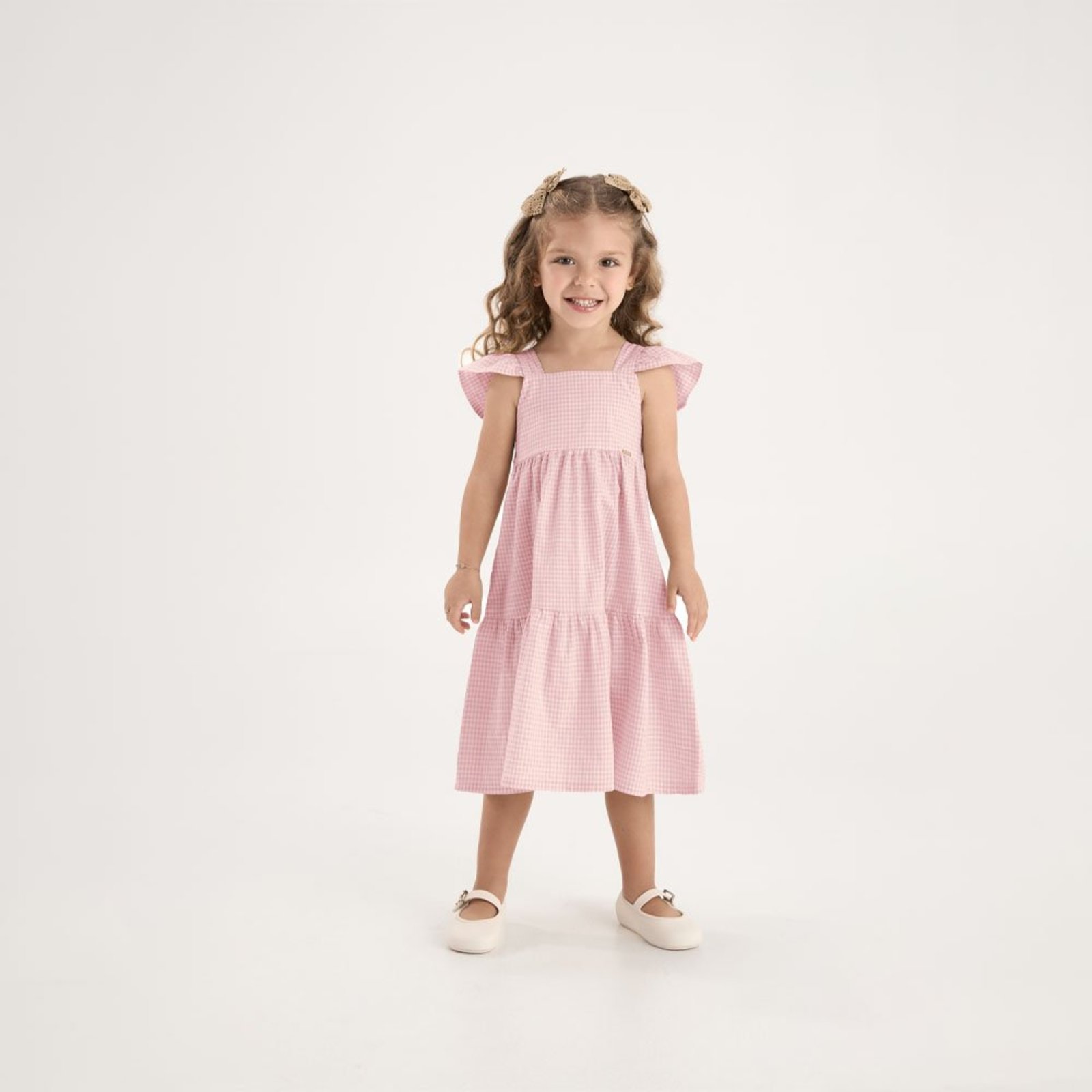Infantil - Vestido Rosa Primeiros Passos Pulla Bulla Menina - 53712-1390