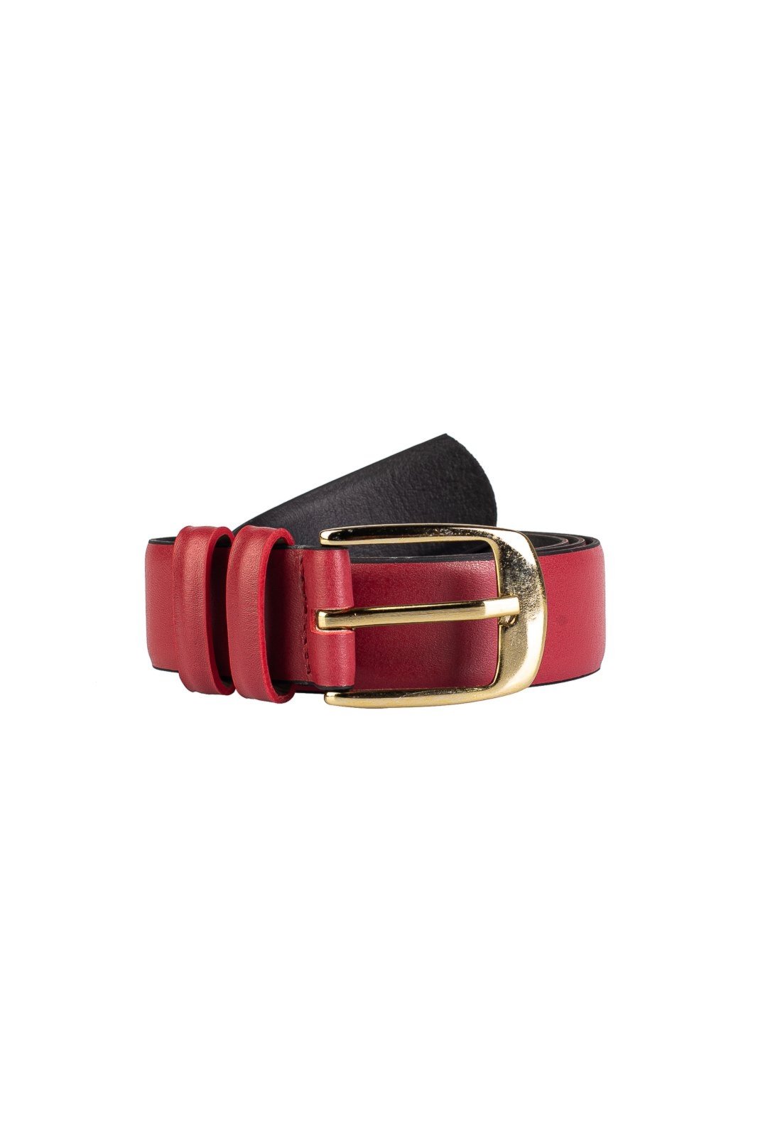 Cinto Feminino Largo De Couro Thalia Vermelho