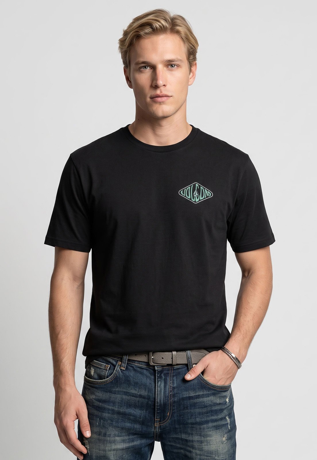 Camiseta Masculina Volcom Silk Graphic Preta