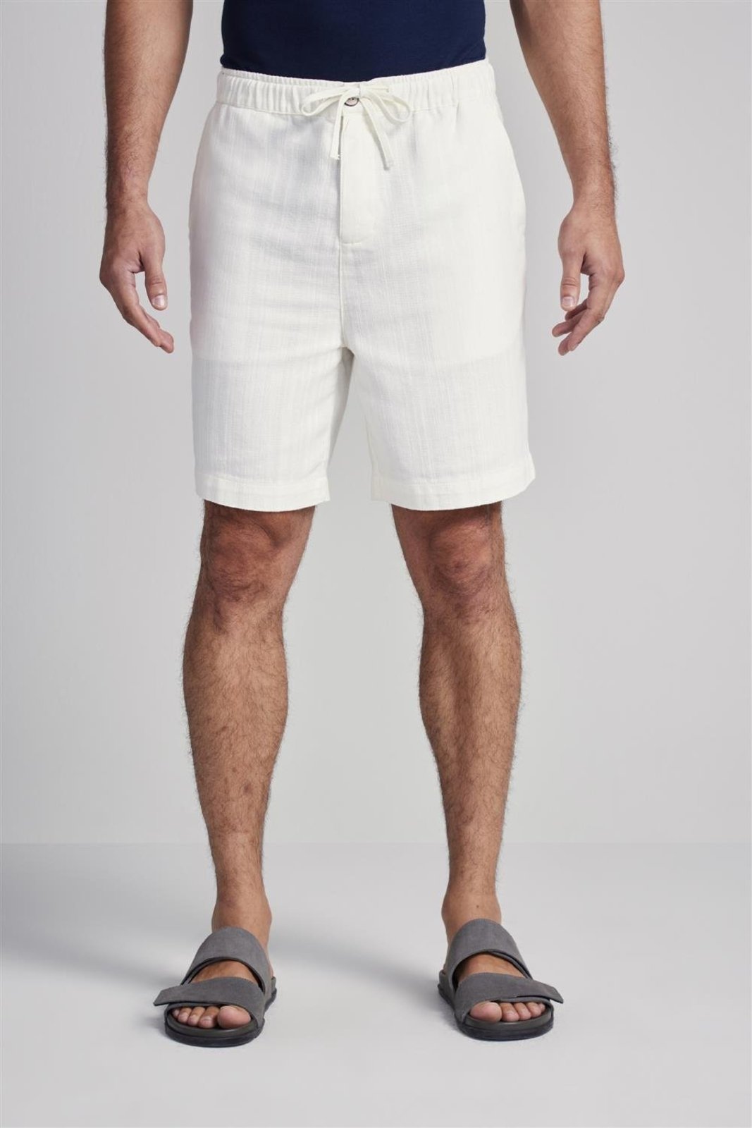 HIGHSTIL Bermuda Linen Blend Relax - Off White