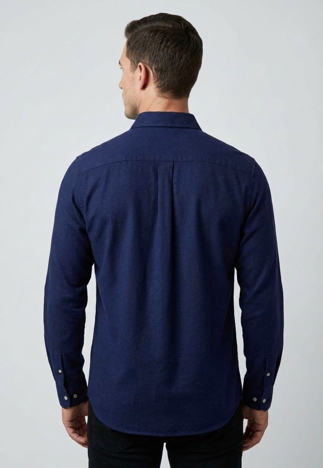 Vista 3 Camisa Masculina Colcci Manga Longa azul marinho Colcci azul marinho