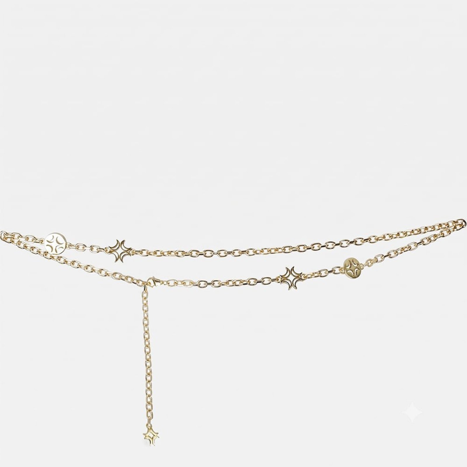 Cinto Ornamental Corrente Ouro - 3501031 Luz da Lua