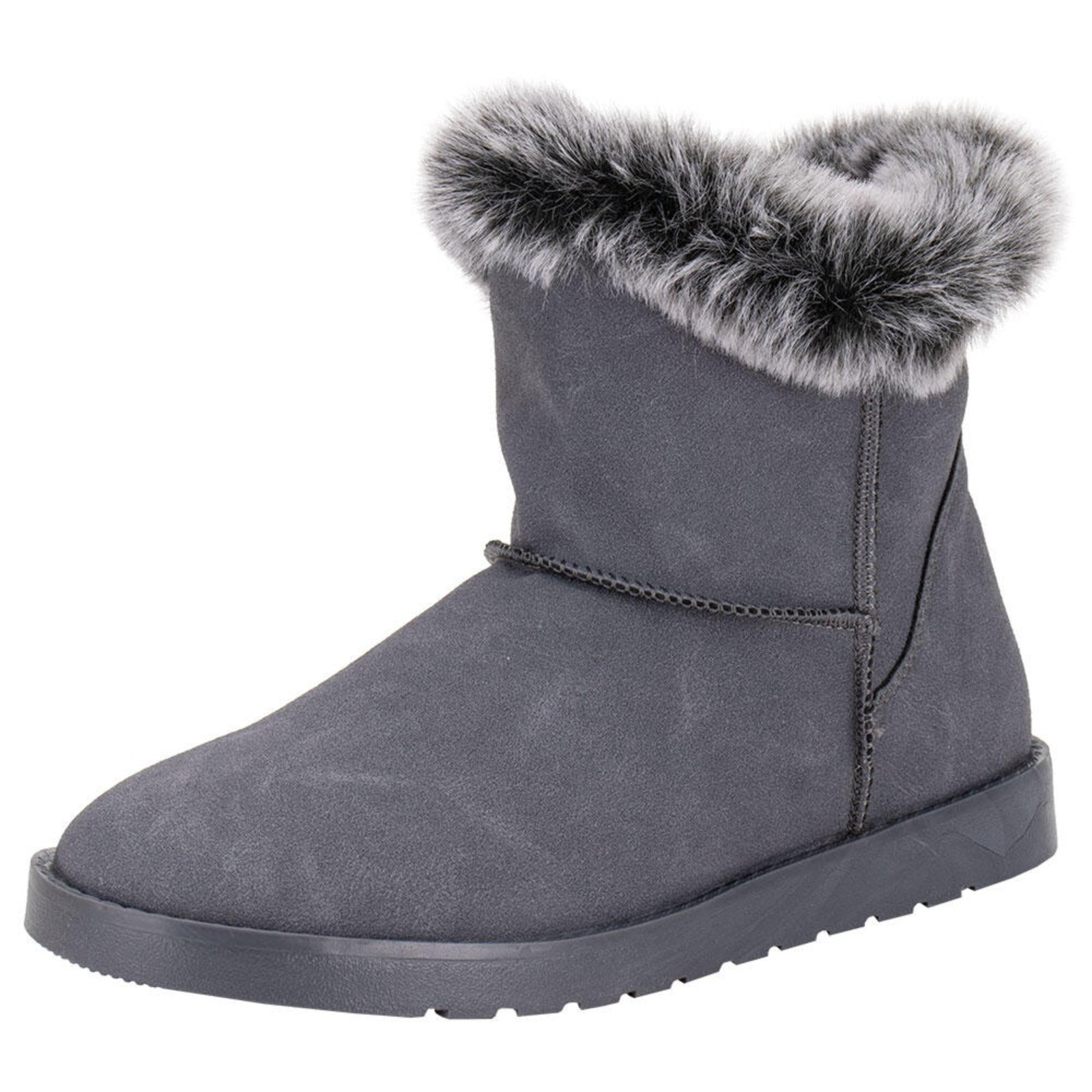 Bota Feminina Cano Baixo Mooncity 70811 0740811 Cinza