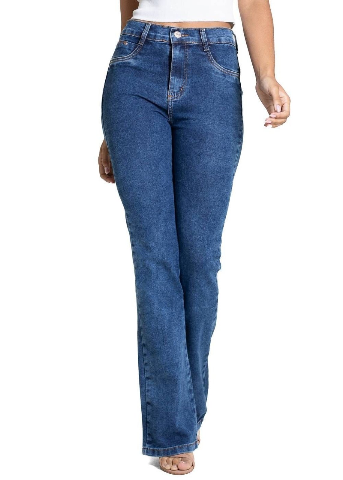 Calça Jeans Sawary Boot Cut - 283533 - Azul - Sawary