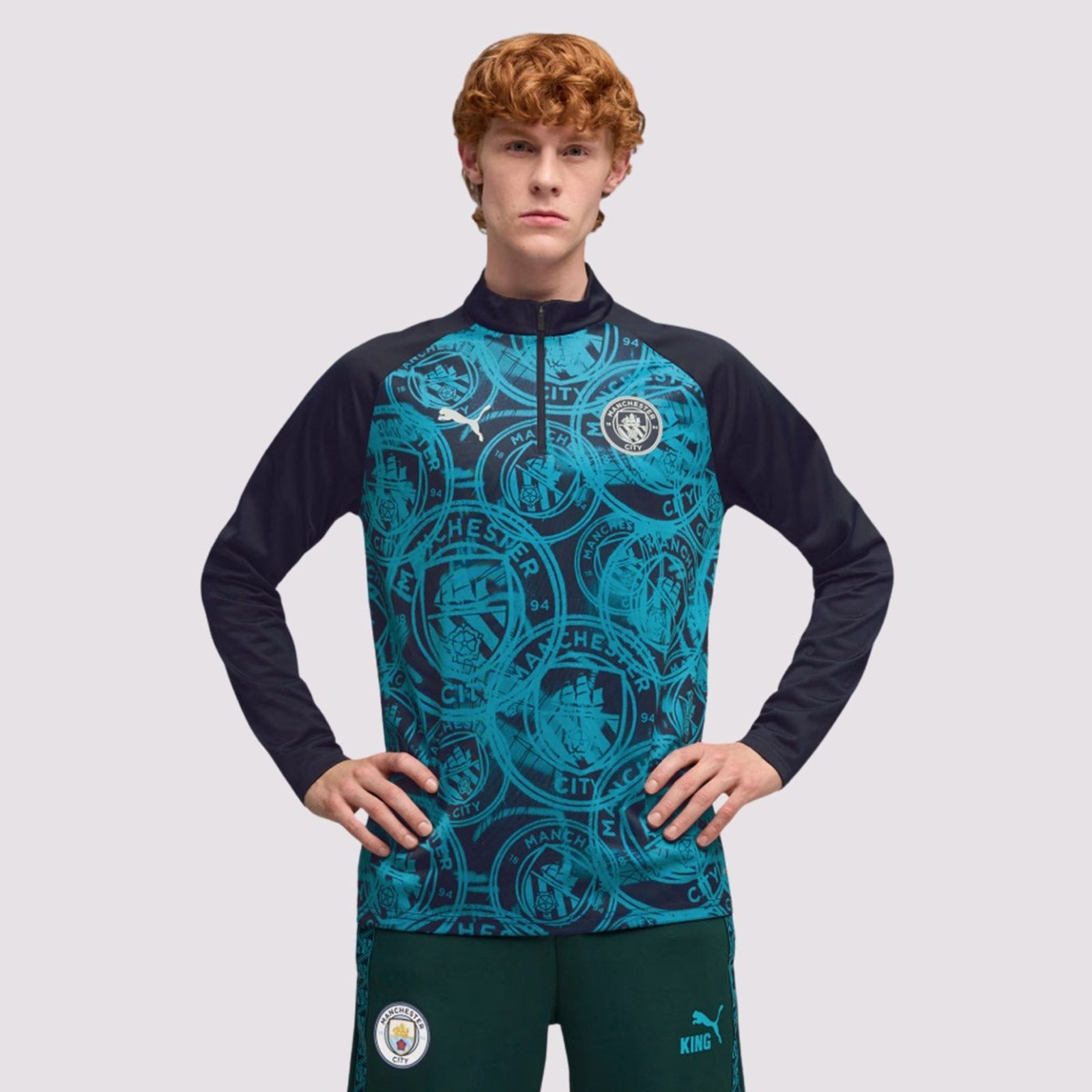 Blusão Puma Manchester City Pre-Match 2026 Azul