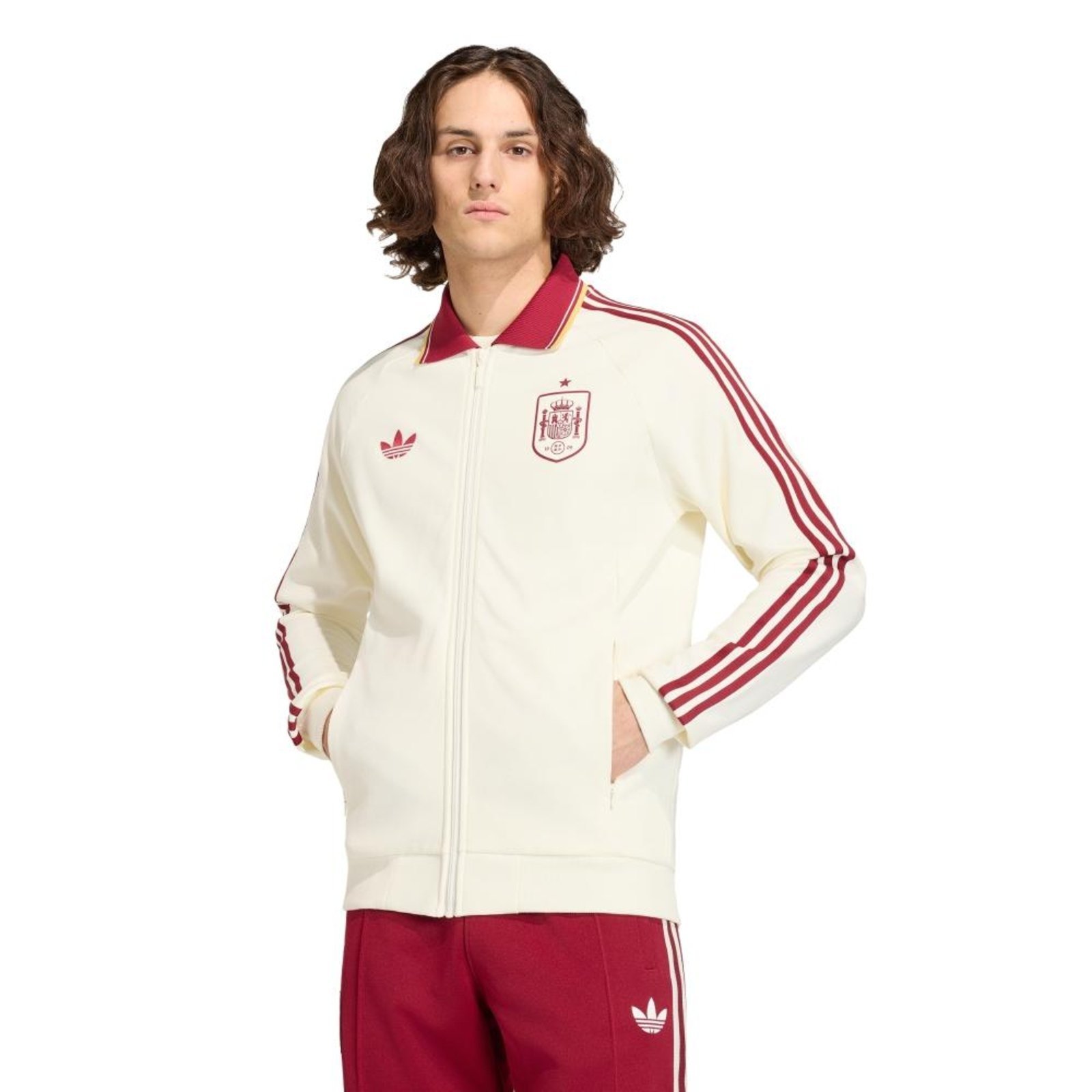 Jaqueta Hino II Espanha adidas Performance Branco