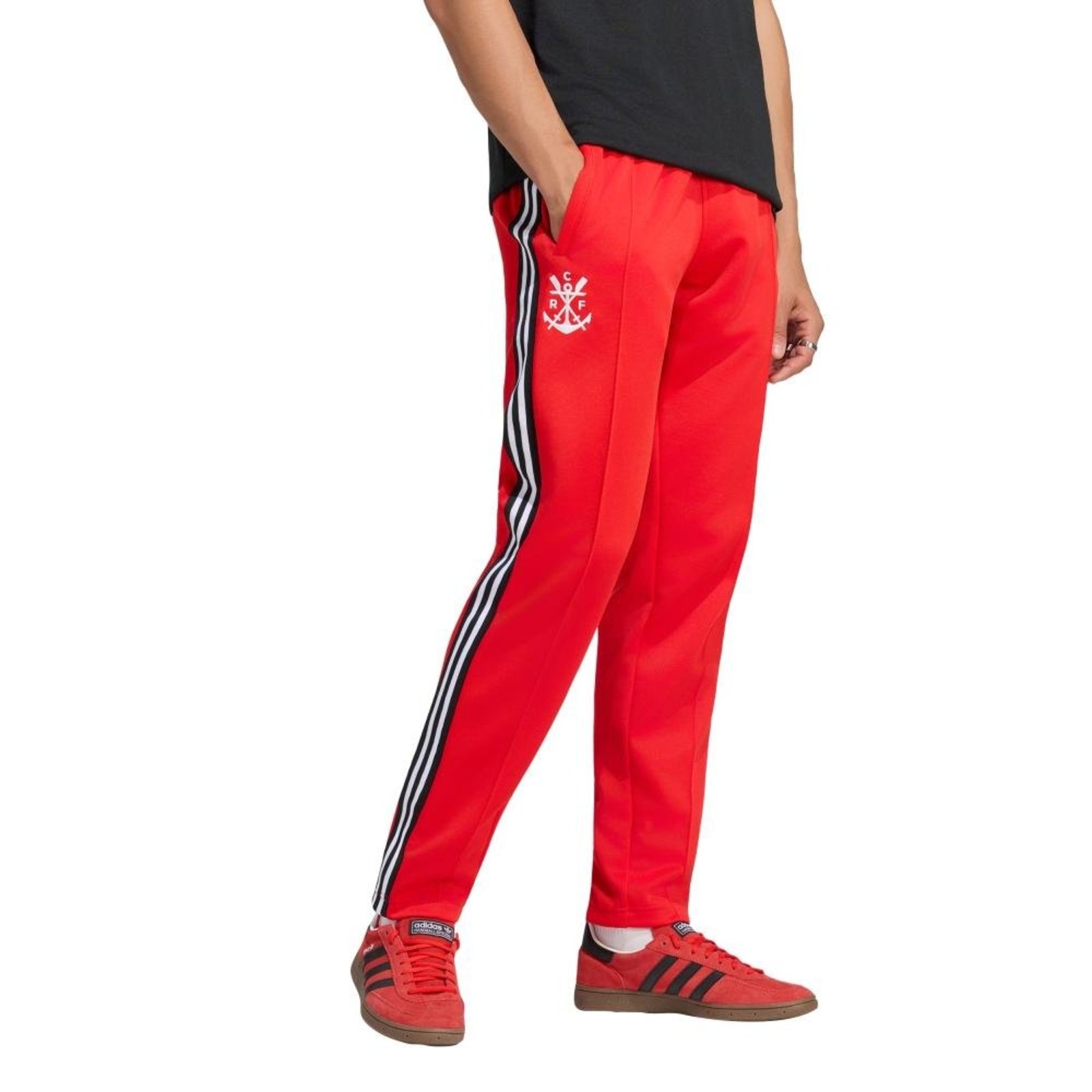 Calça Esportiva Originals CR Flamengo adidas Performance Vermelho
