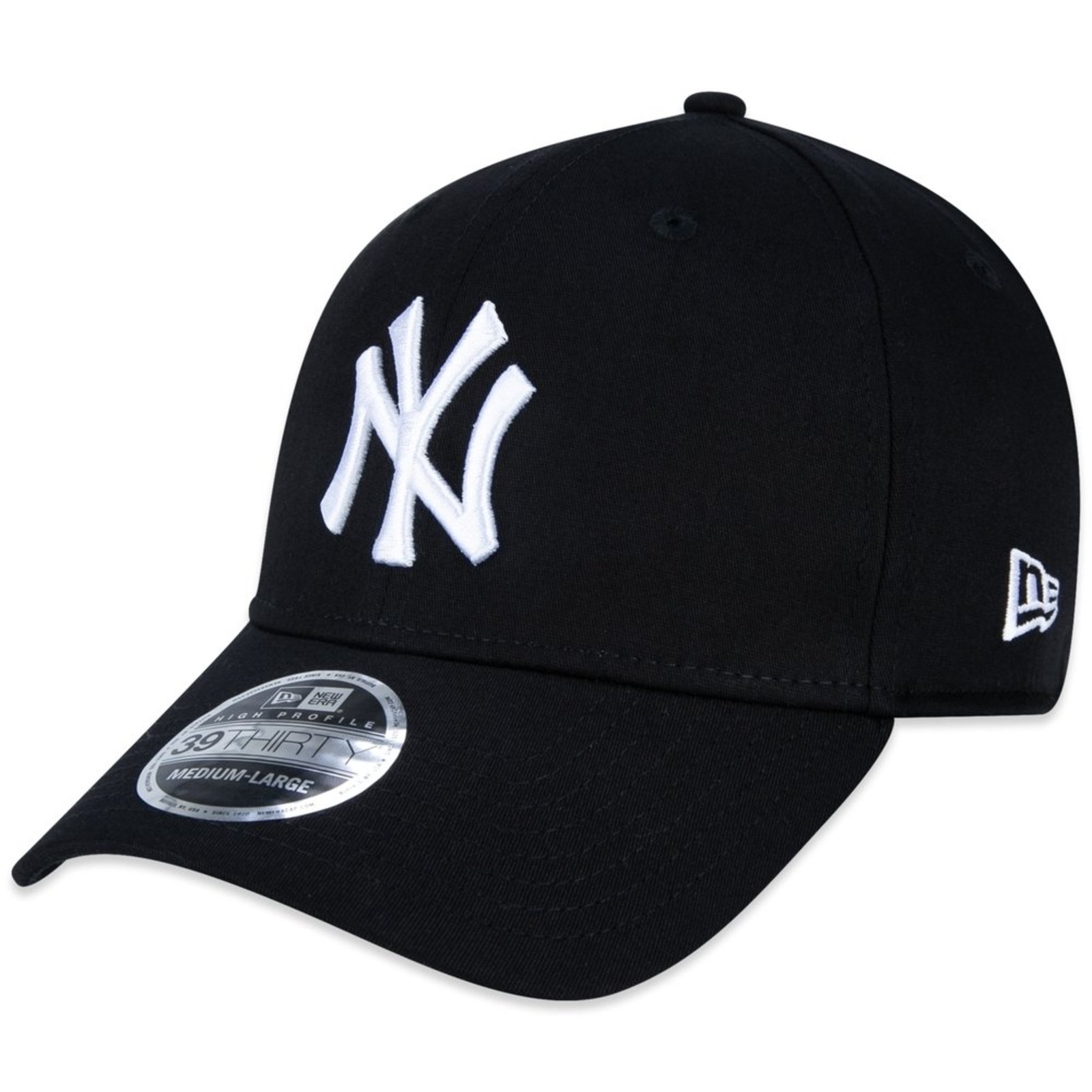 Boné New Era 39thirty New York Yankees Preto