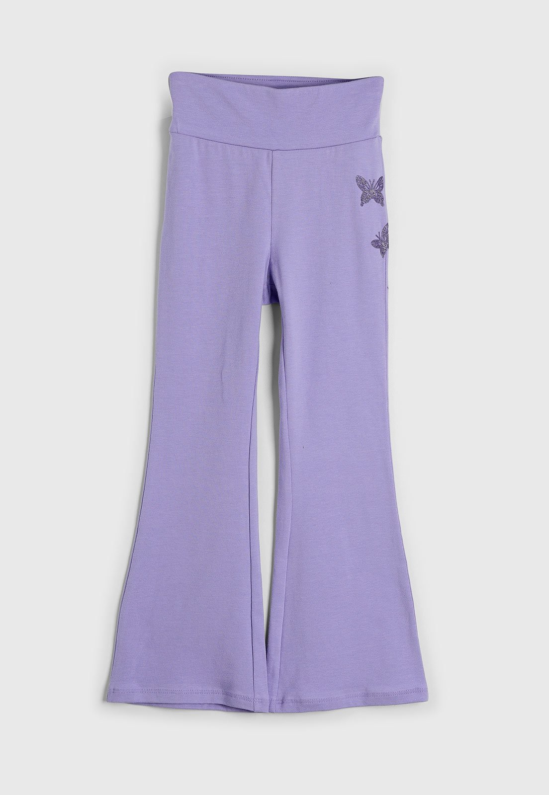 Infantil – Calça GAP Flare Borboletas Lilás