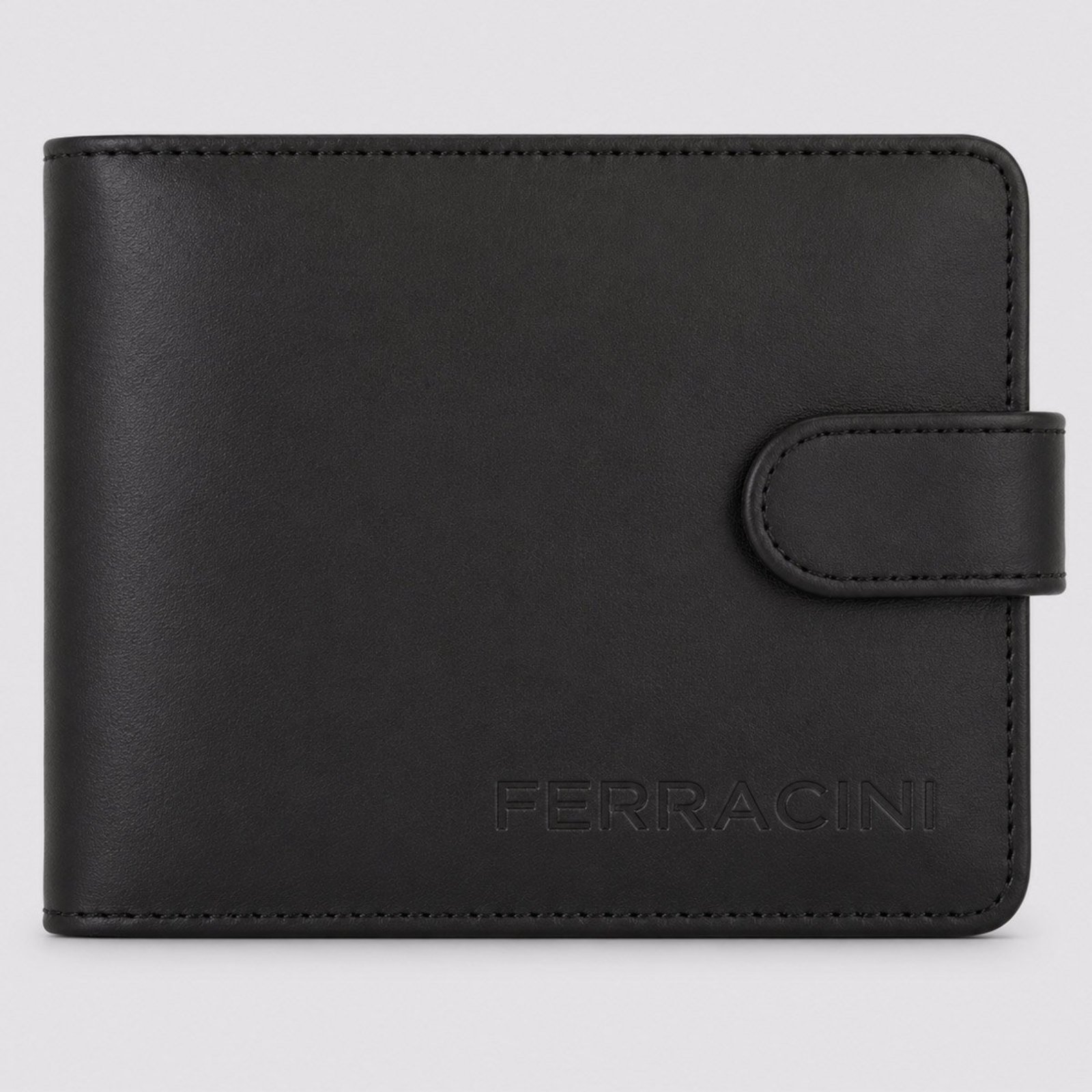 Carteira Ferracini Memphis com Botão Preta