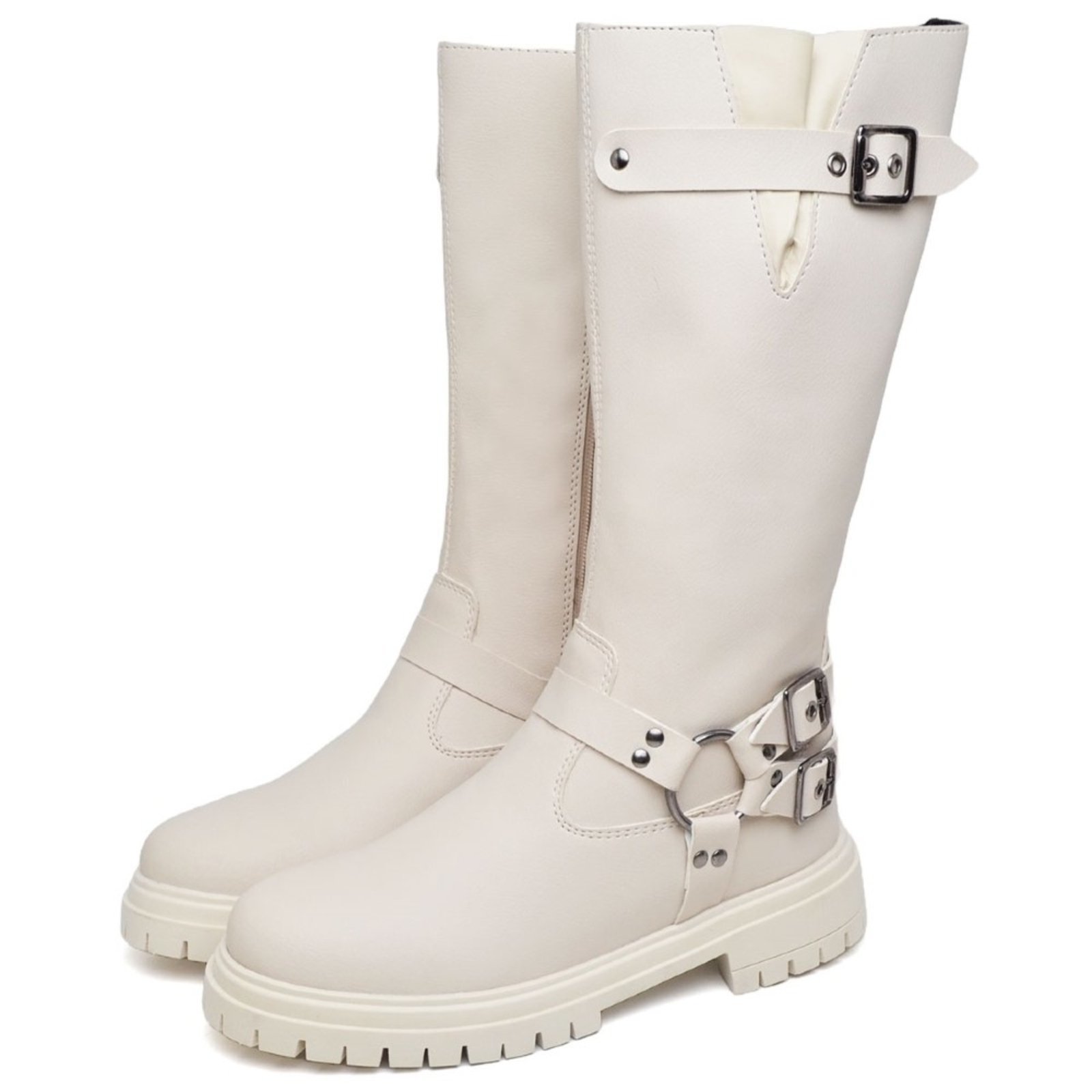 Bota Feminina Cano Alto DUBUY 1820FG Areia