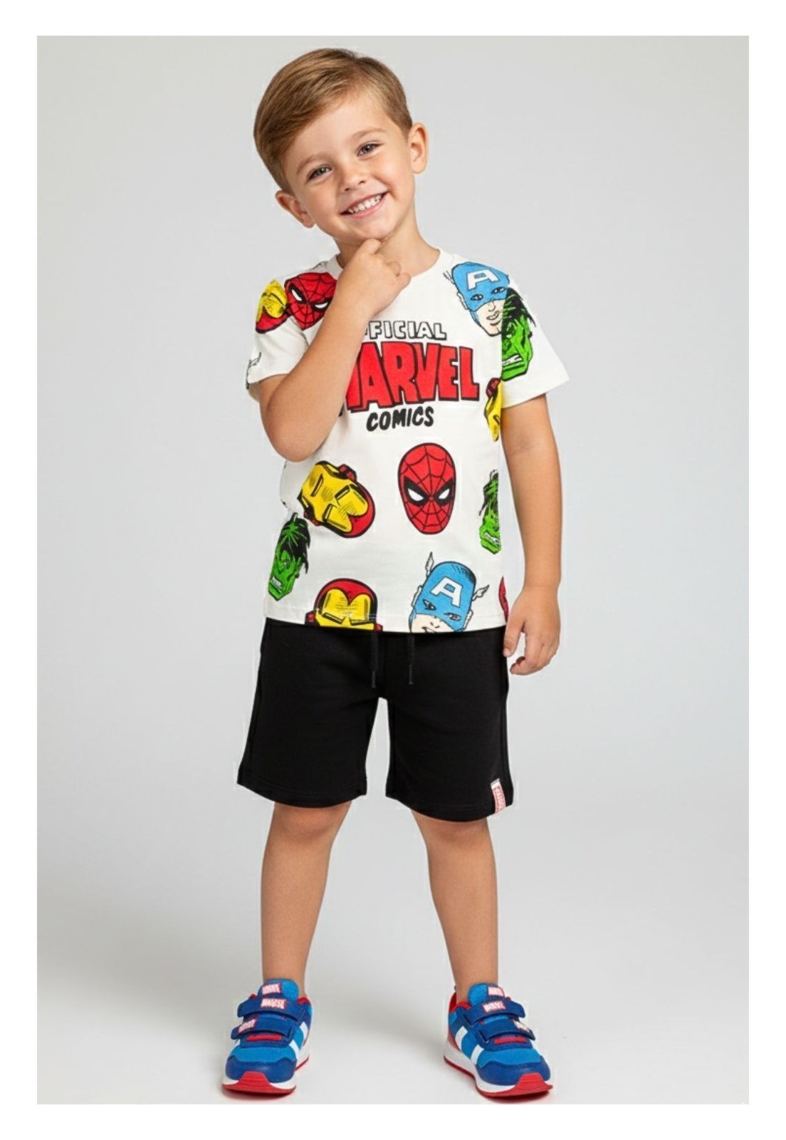 Infantil - Conjunto Disney Masculino Marvel Comics