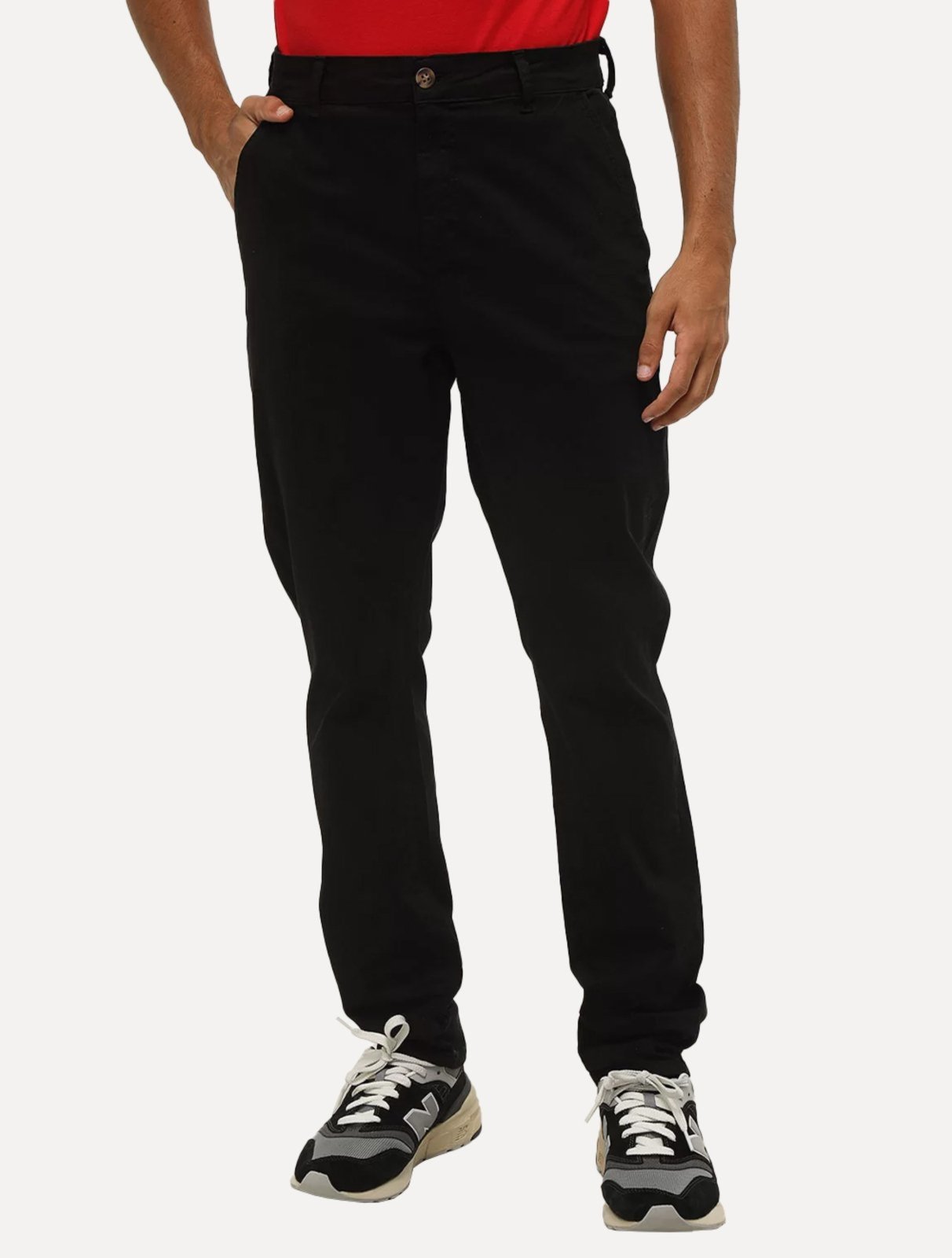Calça Guess Masculina Chino Stretch Preta