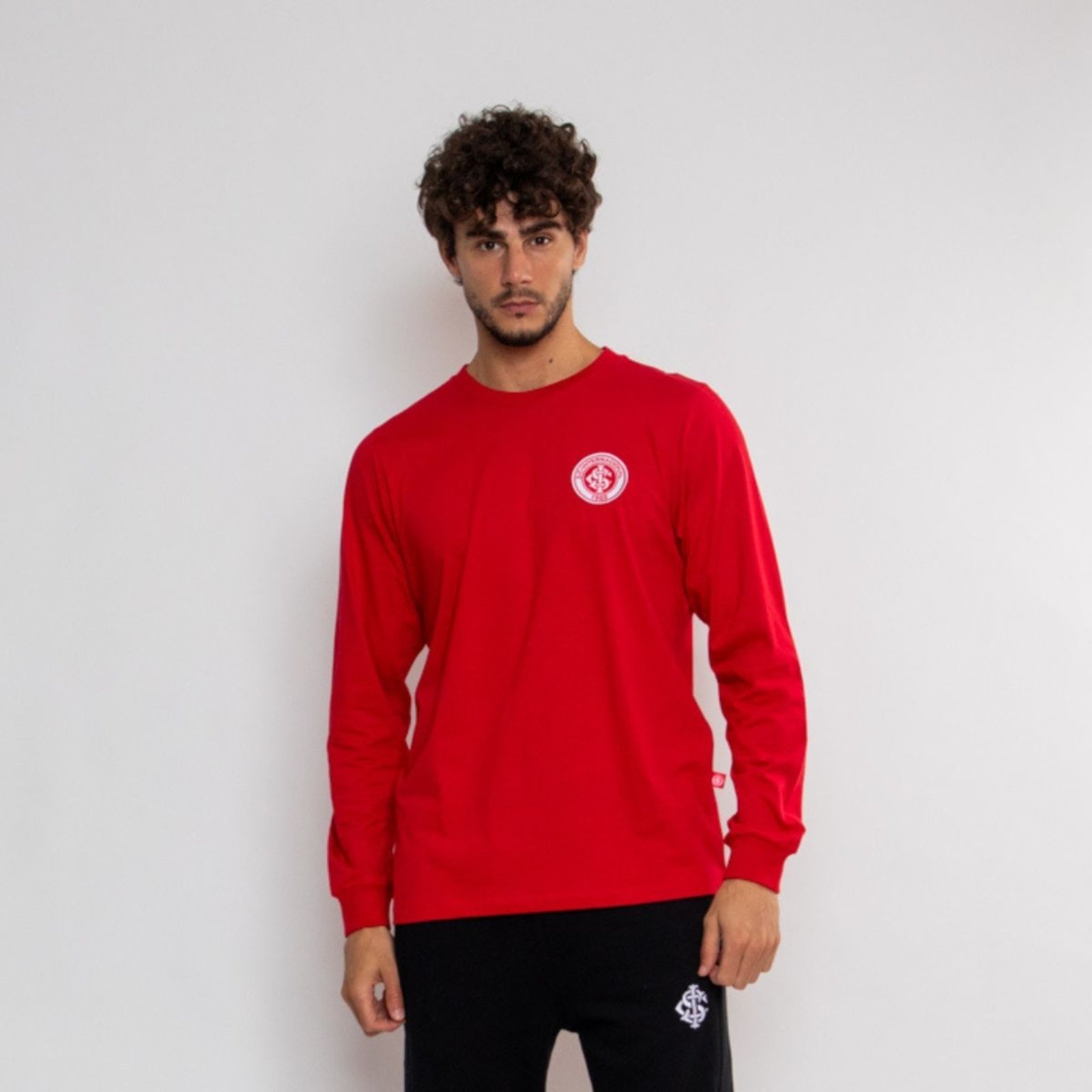Camiseta Manga Longa Internacional Oficial Surf Center Vermelho