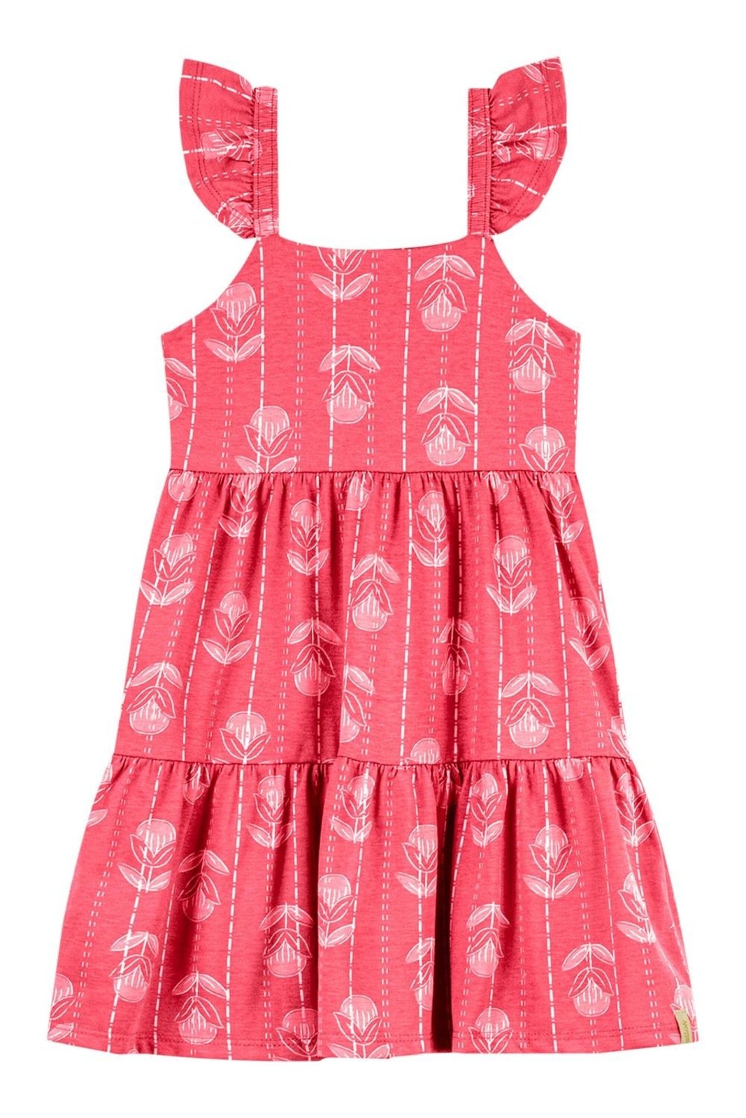 Infantil - Vestido Menina Floral Curto Elian Rosa