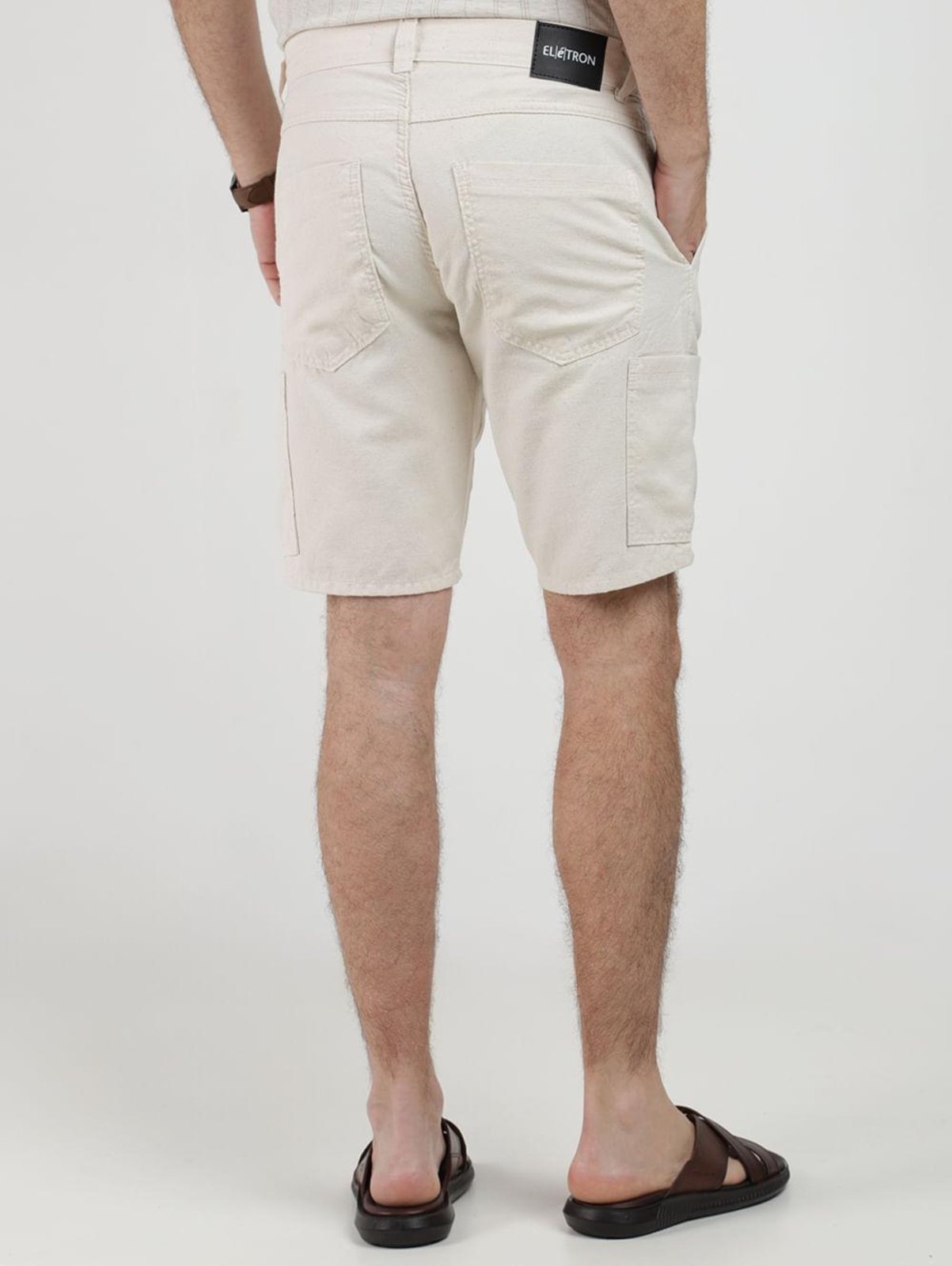 Vista 3 Bermuda Sarja Cargo Elétron Masculina NATURAL bege natural Elétron bege natural