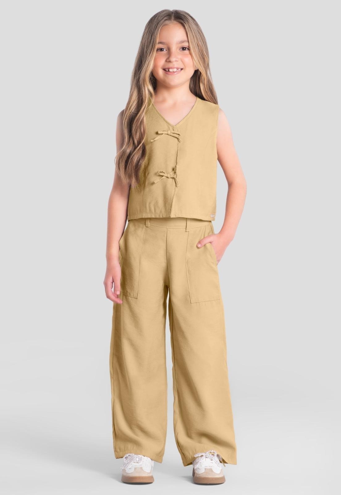Infantil - Conjunto menina em alfaiataria Mundi