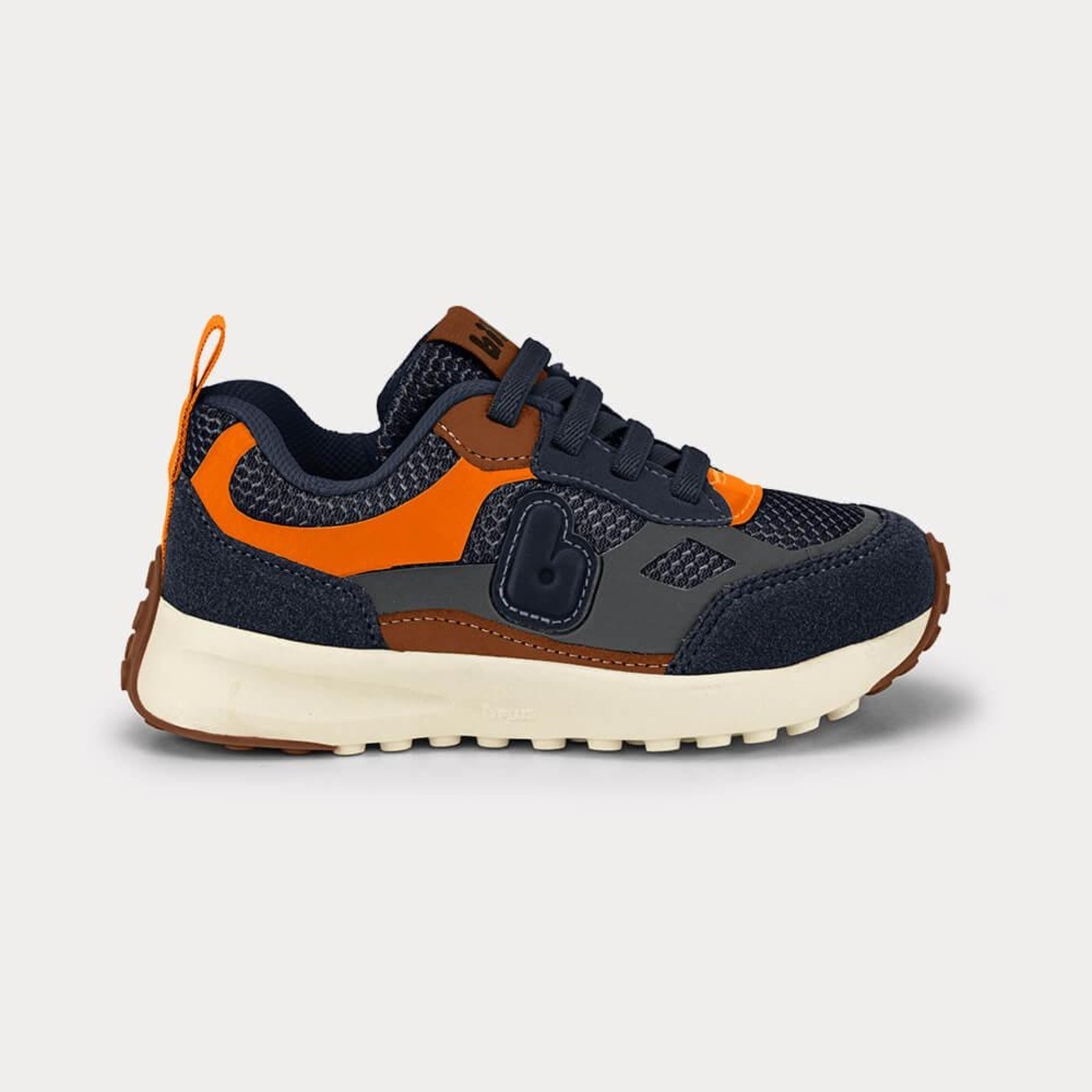 Infantil - Tênis Bibi Jogging Azul Marinho com Laranja 32