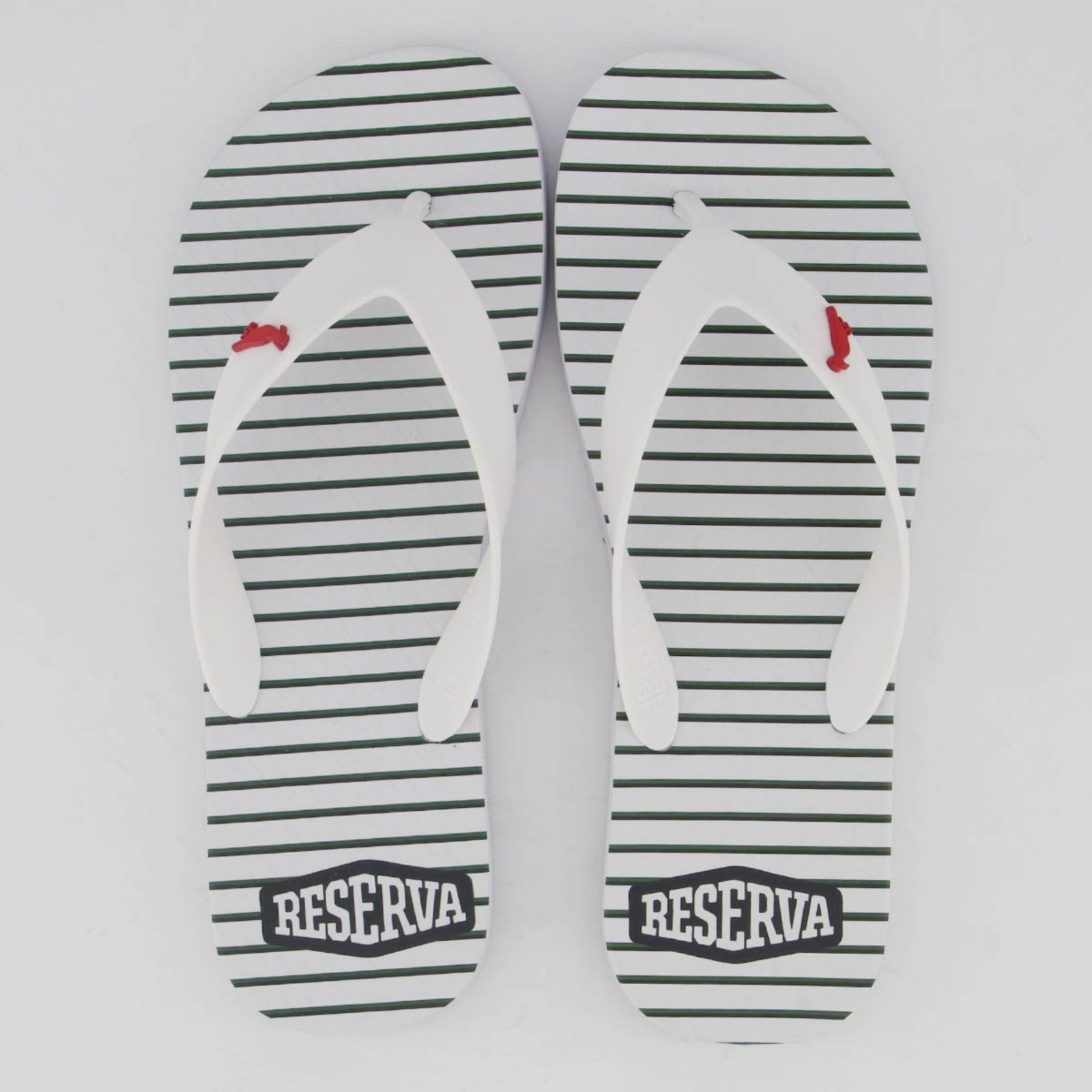 Chinelo Reserva Listrado Bandeira Branco