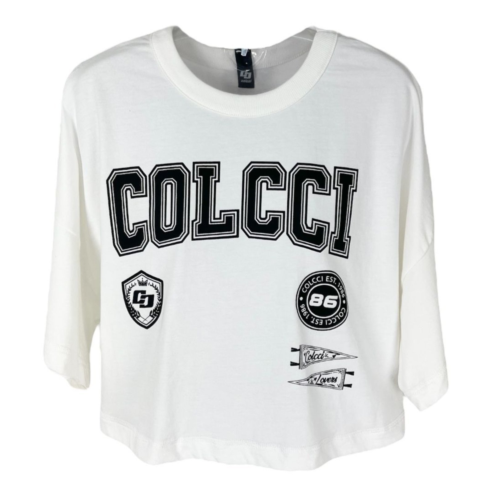 Camiseta Feminina Manga Curta Com Estampa Colcci Off Shell