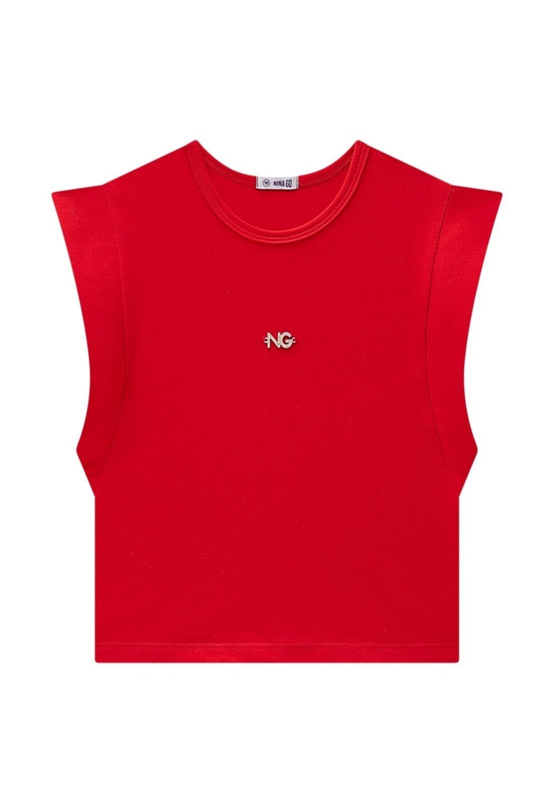 Vista 2 Infantil - Blusa Menina Vermelha Nina Go 10 vermelho Nina Go vermelho