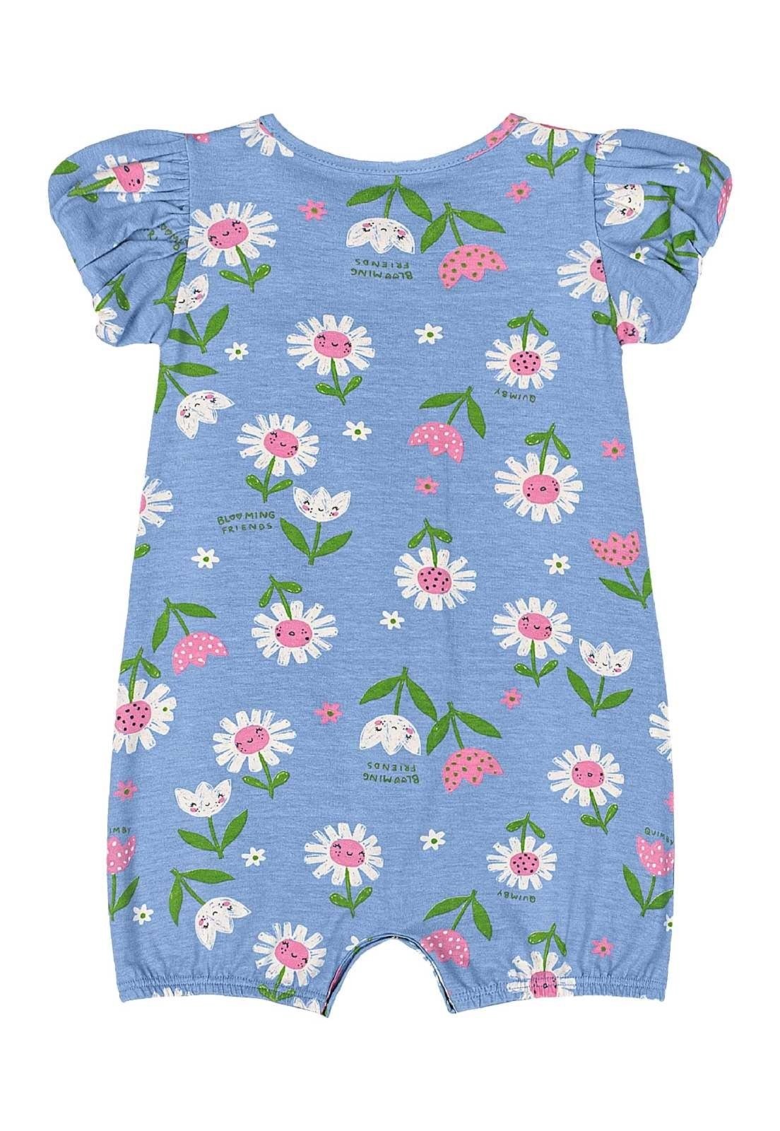 Vista 3 Infantil - Banho de Sol Flores para Menina Quimby verde Quimby verde