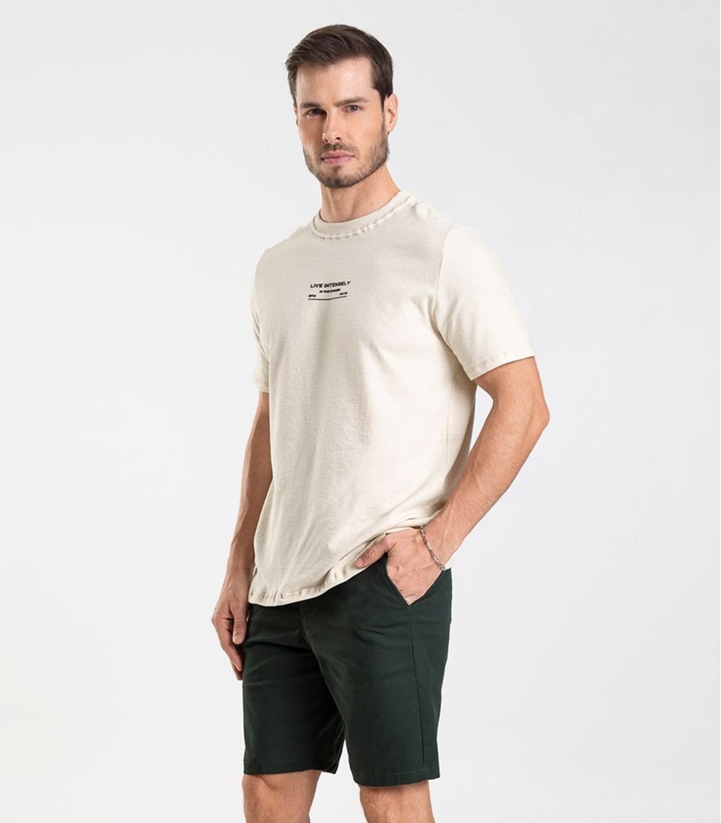 Bermuda Masculina em sarja Diametro Verde