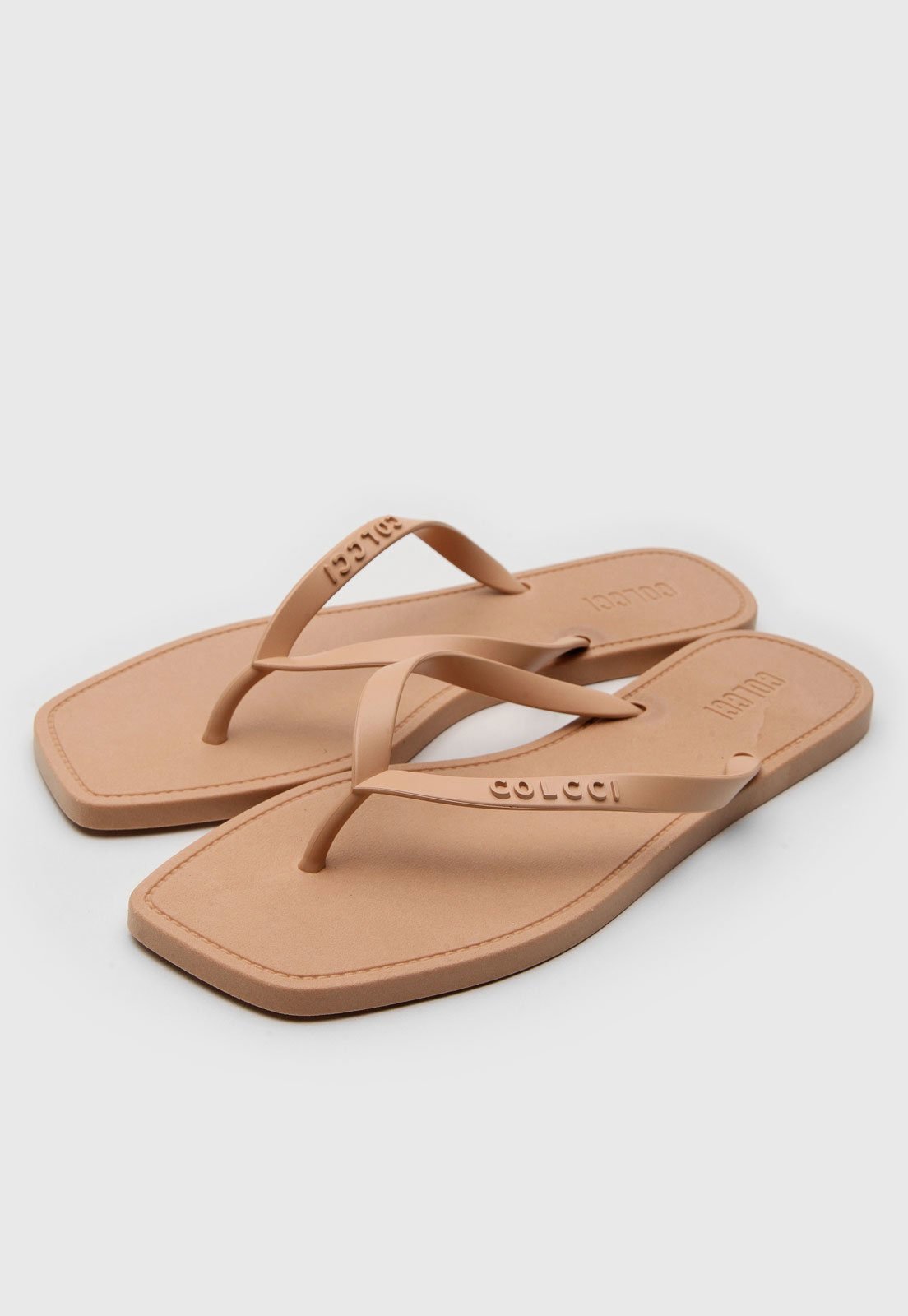 Vista 3 Chinelo Colcci Sola Quadrada caramelo Colcci caramelo