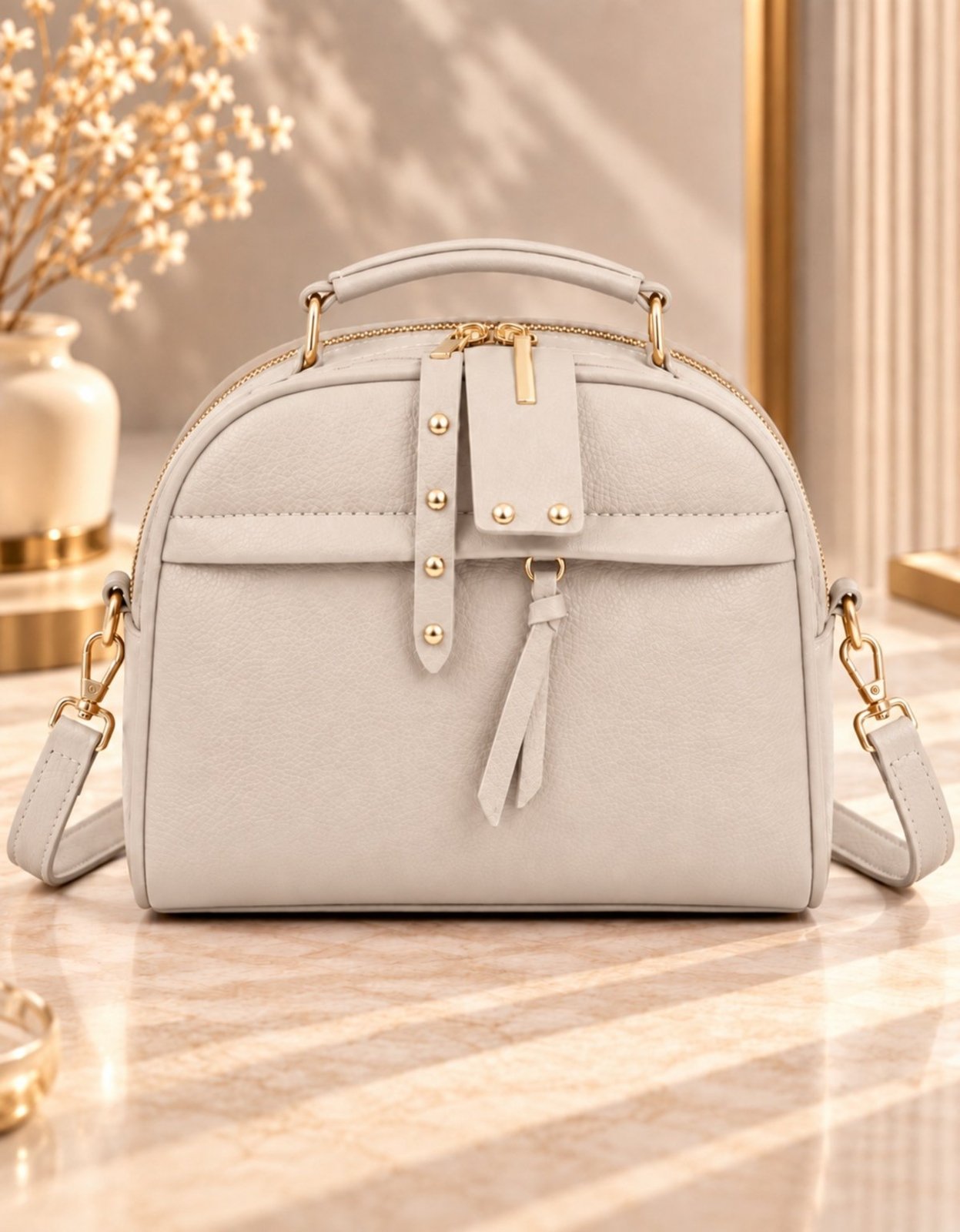 Bolsa Feminina Transversal Pequena com Alça de Mão Média Tiracolo Elegante Trabalho Dia Dia Passeio Social